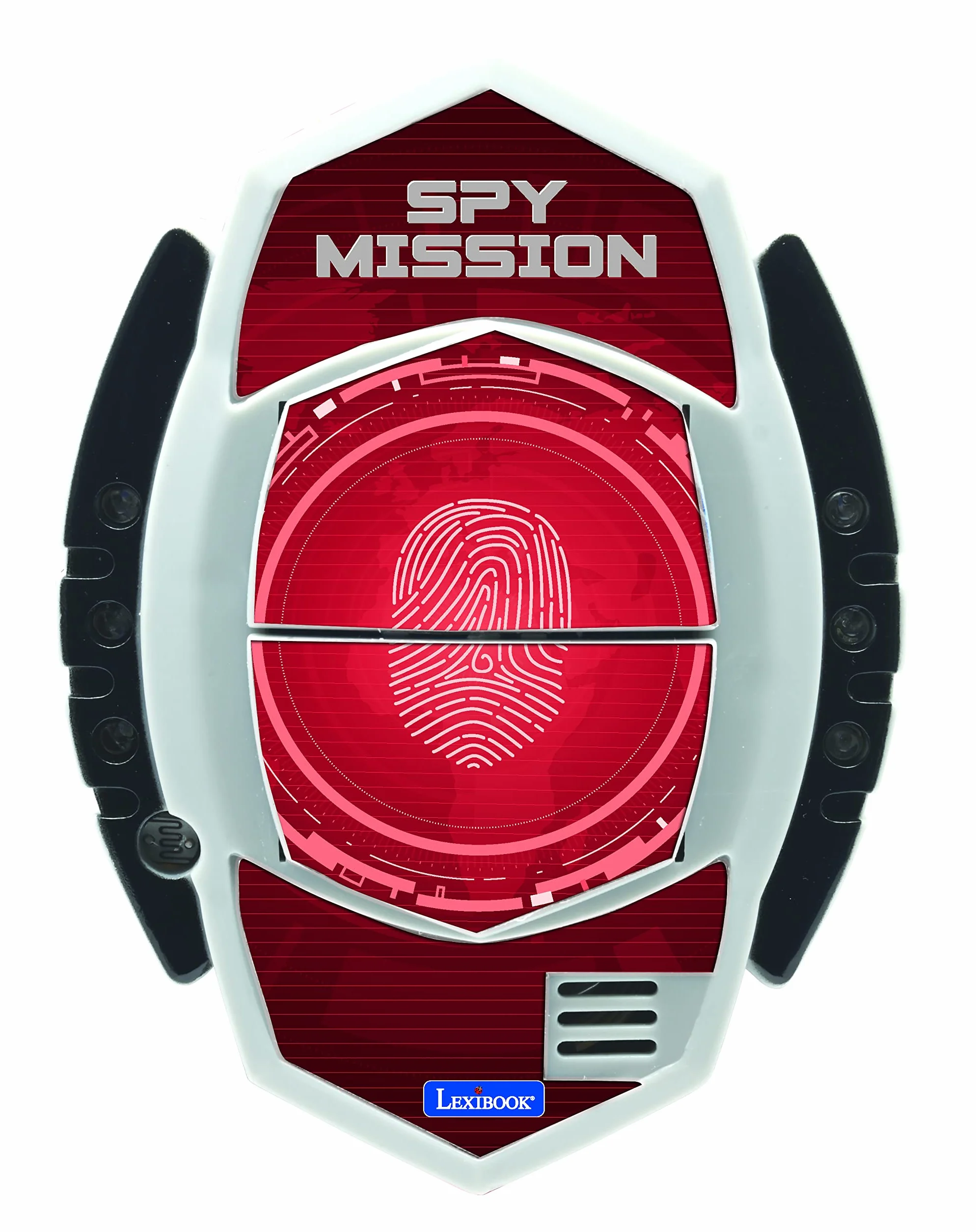 Lexibook, Spy Mission, Szpiegowski Czujnik Ruchu z Alarmem, Efekty Świetlne, Wykrywanie do 30 Centymetrów, Czarny, Czerwony, RPSPY05