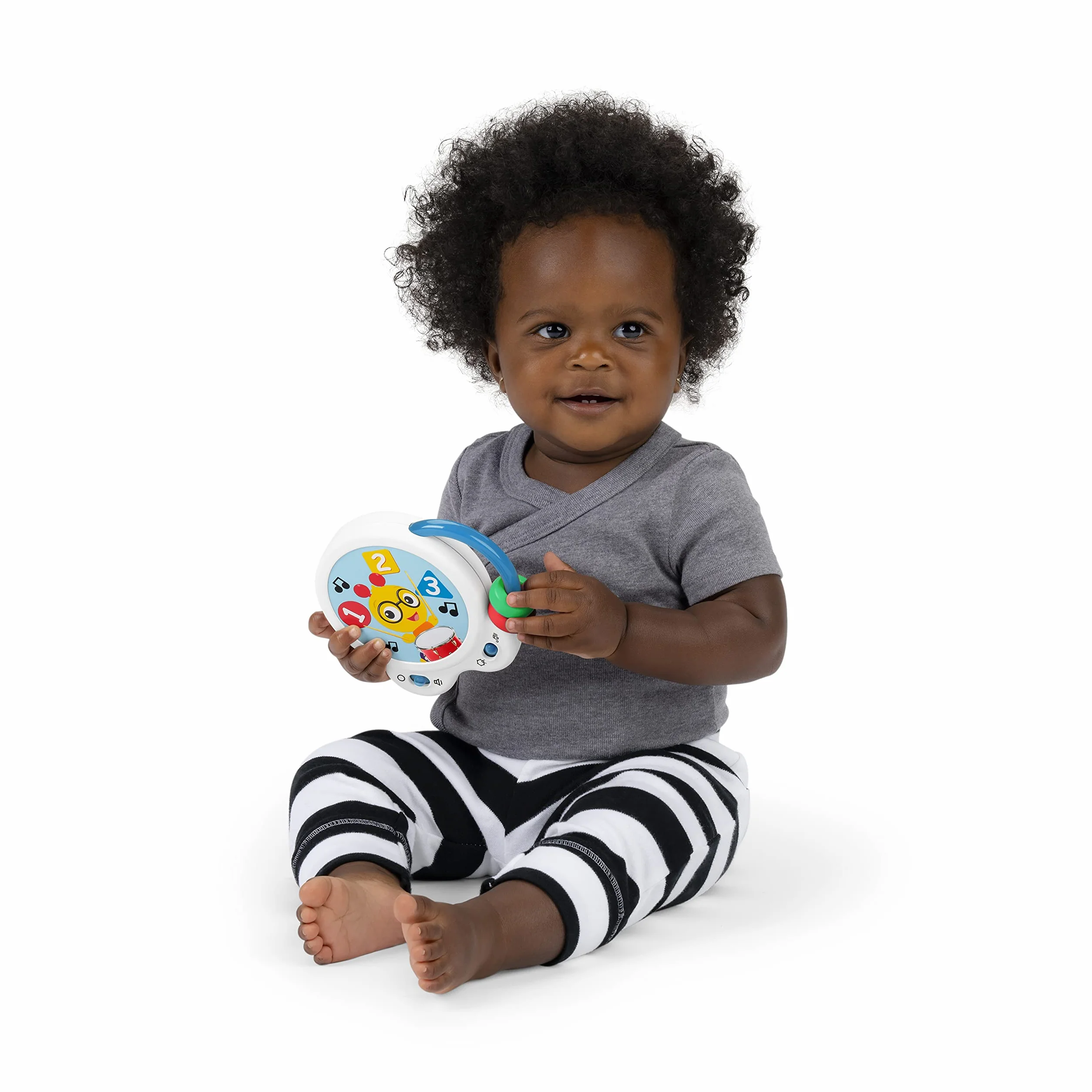 Baby Einstein Tiny Bęben muzyczny, zabawka, wiek 3+ miesięcy, Bead Chaser