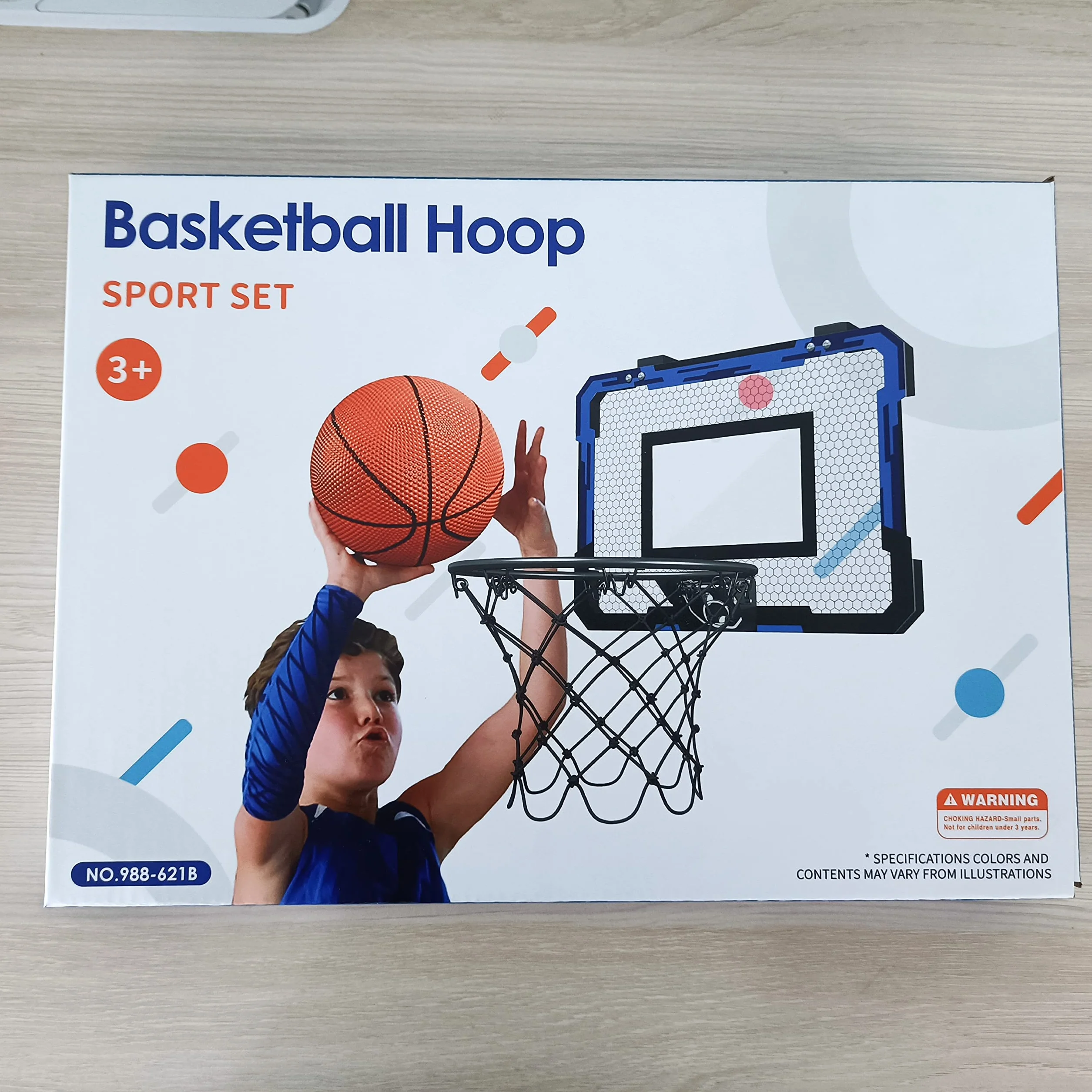 QDRAGON Mini kosz do koszykówki dla dzieci z 3 piłkami do pokoju, sypialni, biura, na zewnątrz
