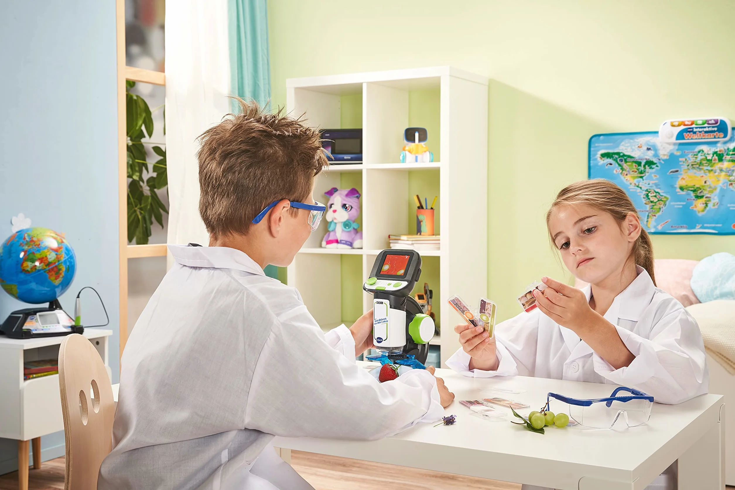 Vtech 80-616104 Interaktywny mikroskop wideo dla dzieci kolorowy