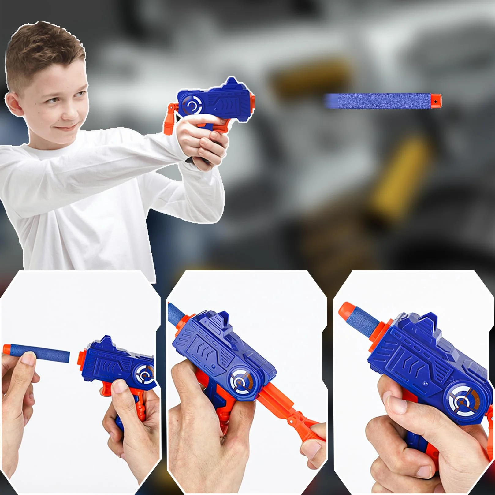 180 sztuk strzałek piankowych do pistoletów Nerf, zapasowe strzały z pianki, piankowe strzały do pistoletów Nerf Elite 2.0, uzupełnienie akcesoriów do strzelania, zabawkowe ulubieńce na imprezy (180