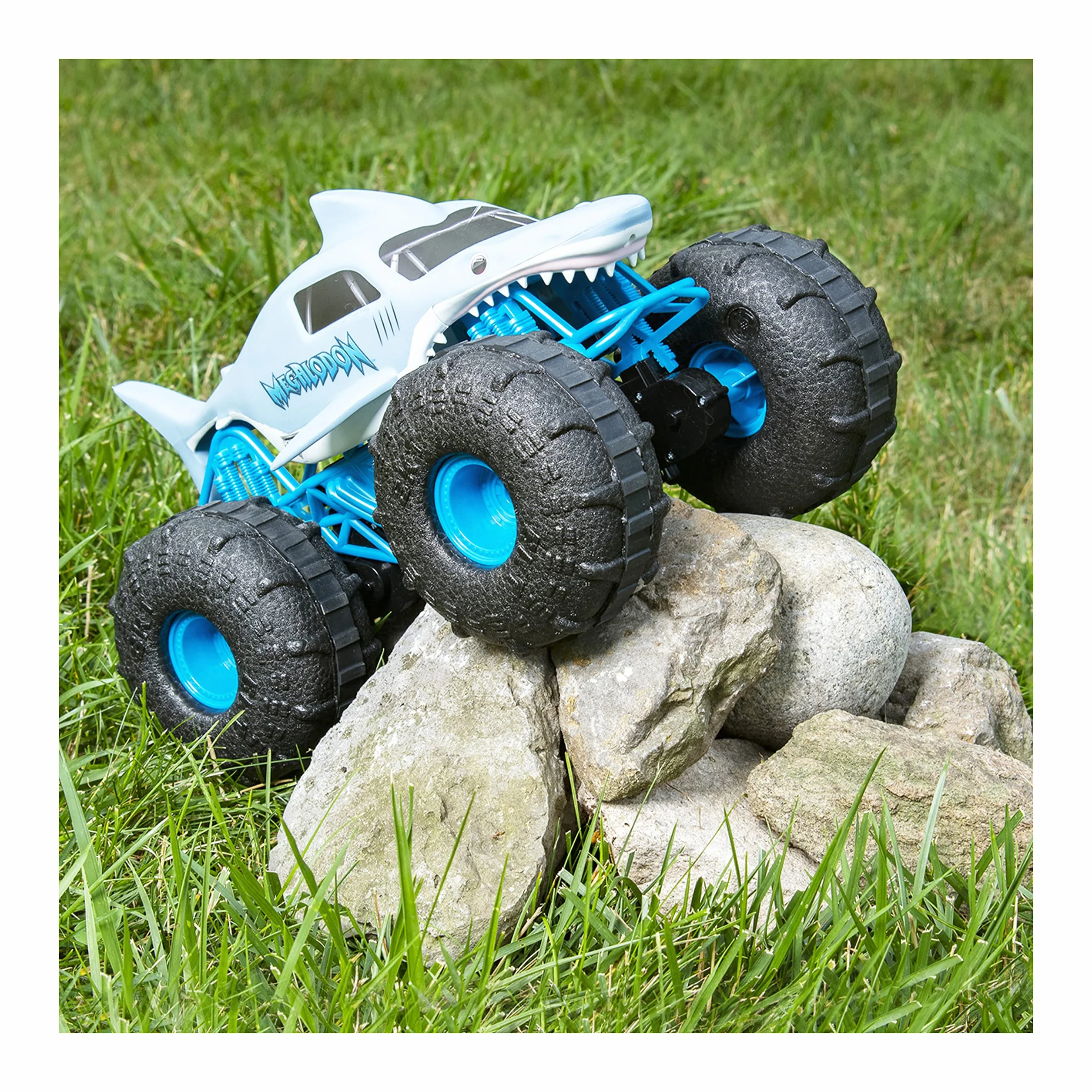 Monster Jam 6056227 Megalodon Storm Zdalnie Sterowany Pojazd, Wielokolorowy, Skala 1:15