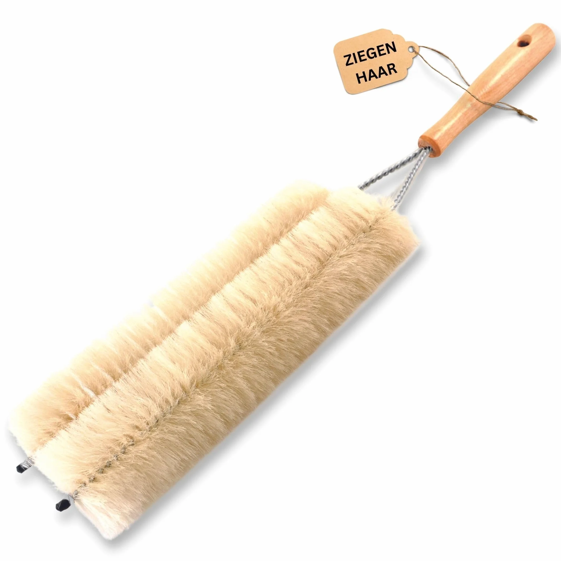 Novaliv Szczotka do grzejników, żeberkowa, czyszczacz grzejników, 47 x 14 cm, idealny dla czyszczenia żeberka, podwójny widelec, miotełka