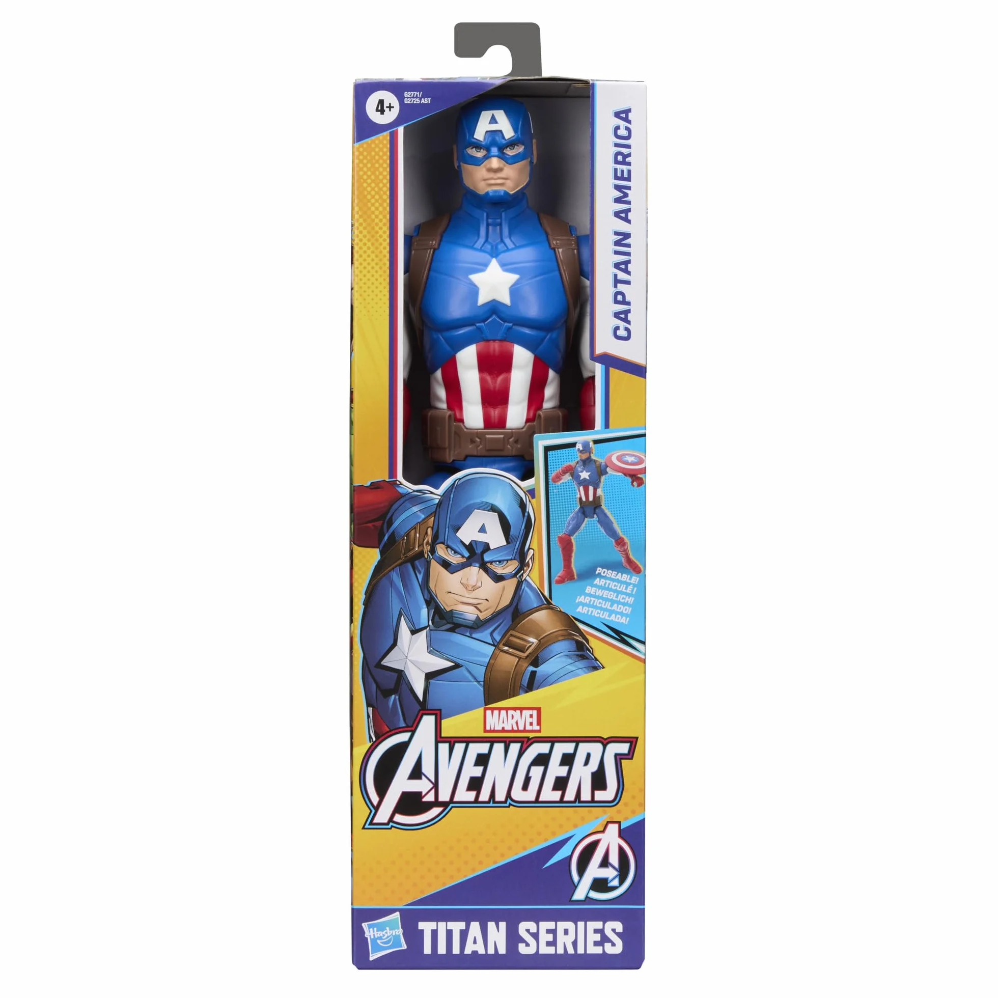Figurka Kapitana Ameryki Marvel Avengers Titan 29,2 cm zabawka dla dzieci od 4 lat