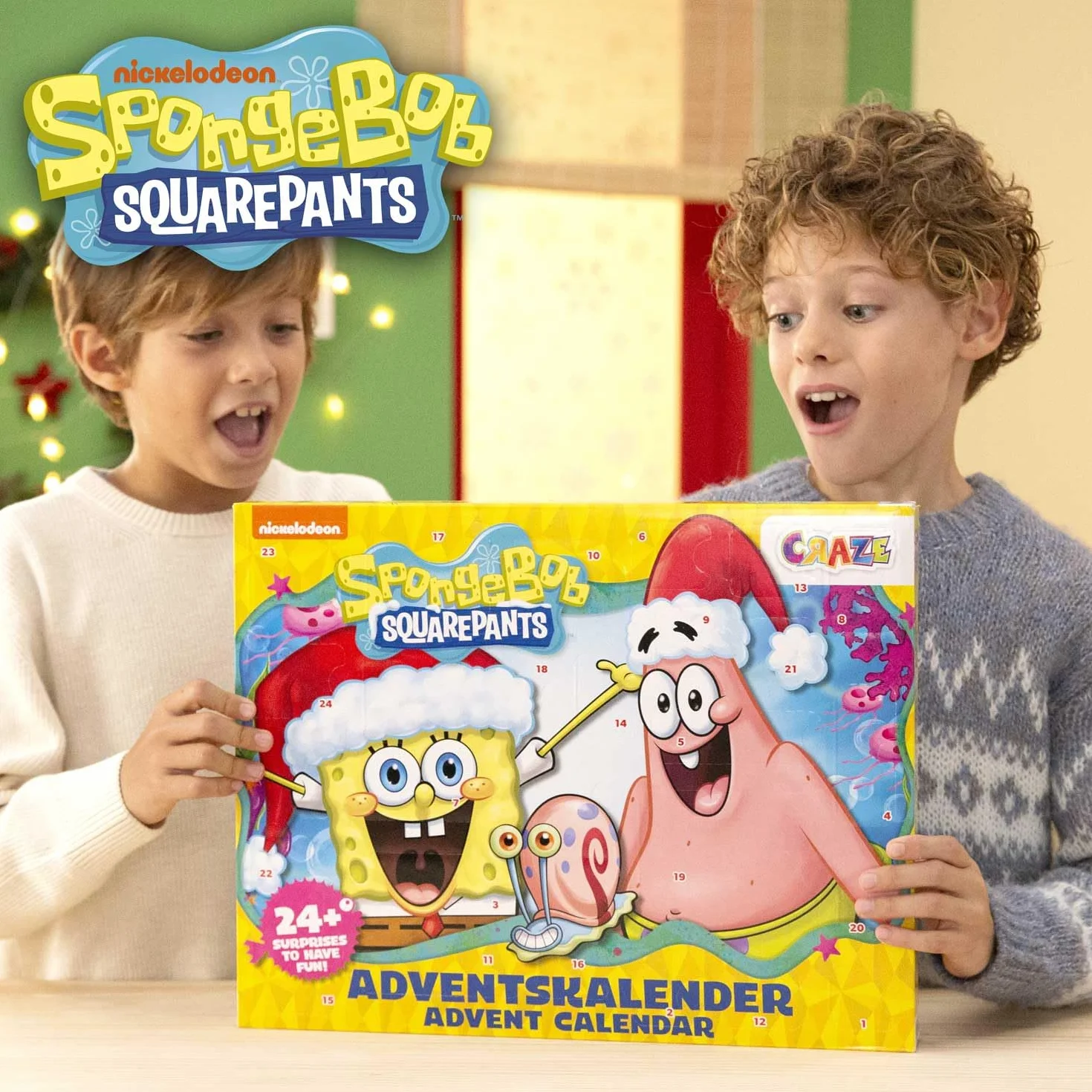 Craze 64078 ADK-Spongebob, wielokolorowy