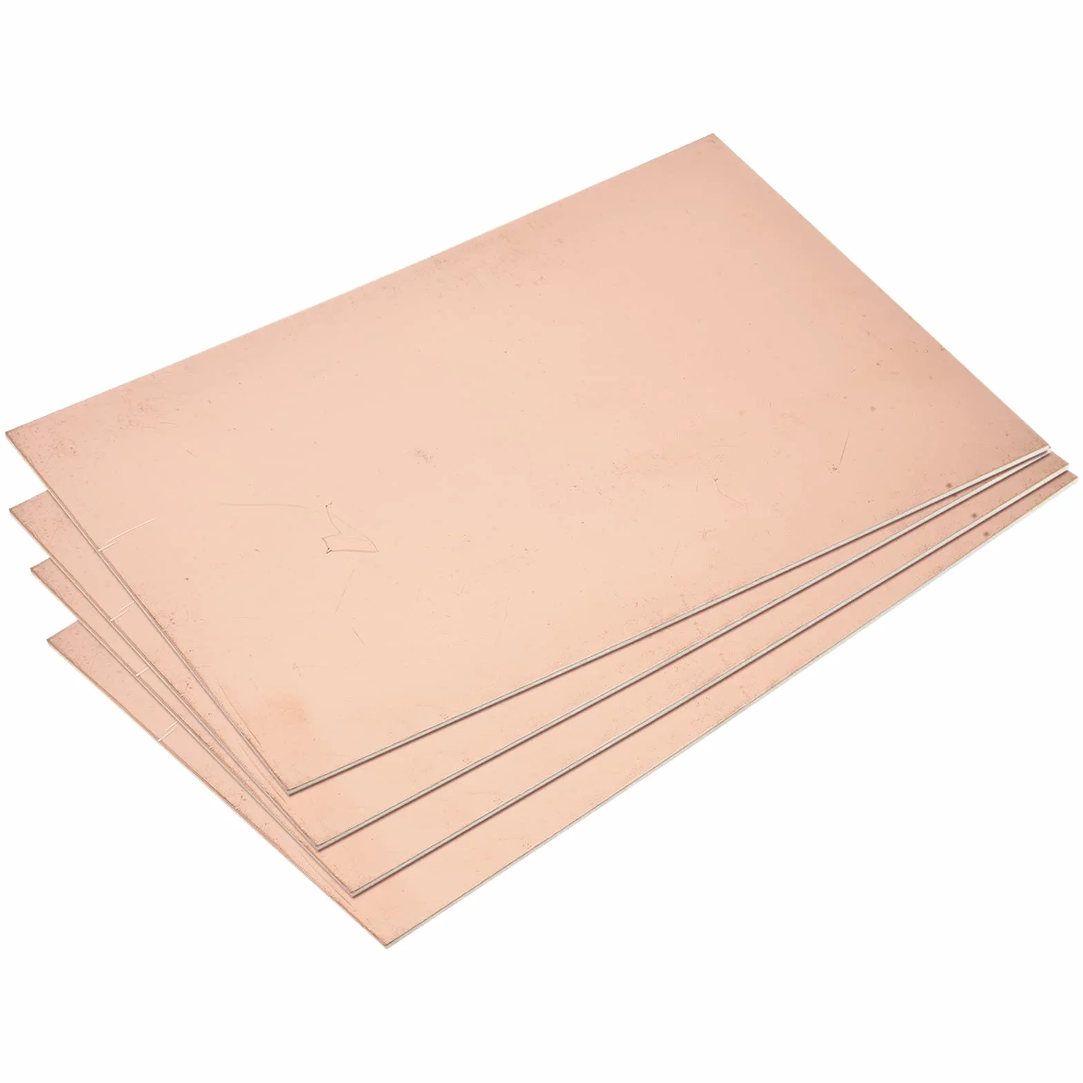 sourcing map 4 sztuki PCB miedź płyty laminowane laminat 200 mm x 150 mm x 1,5 mm FR4 włókno szklane jednostronne do projektów obwodowych