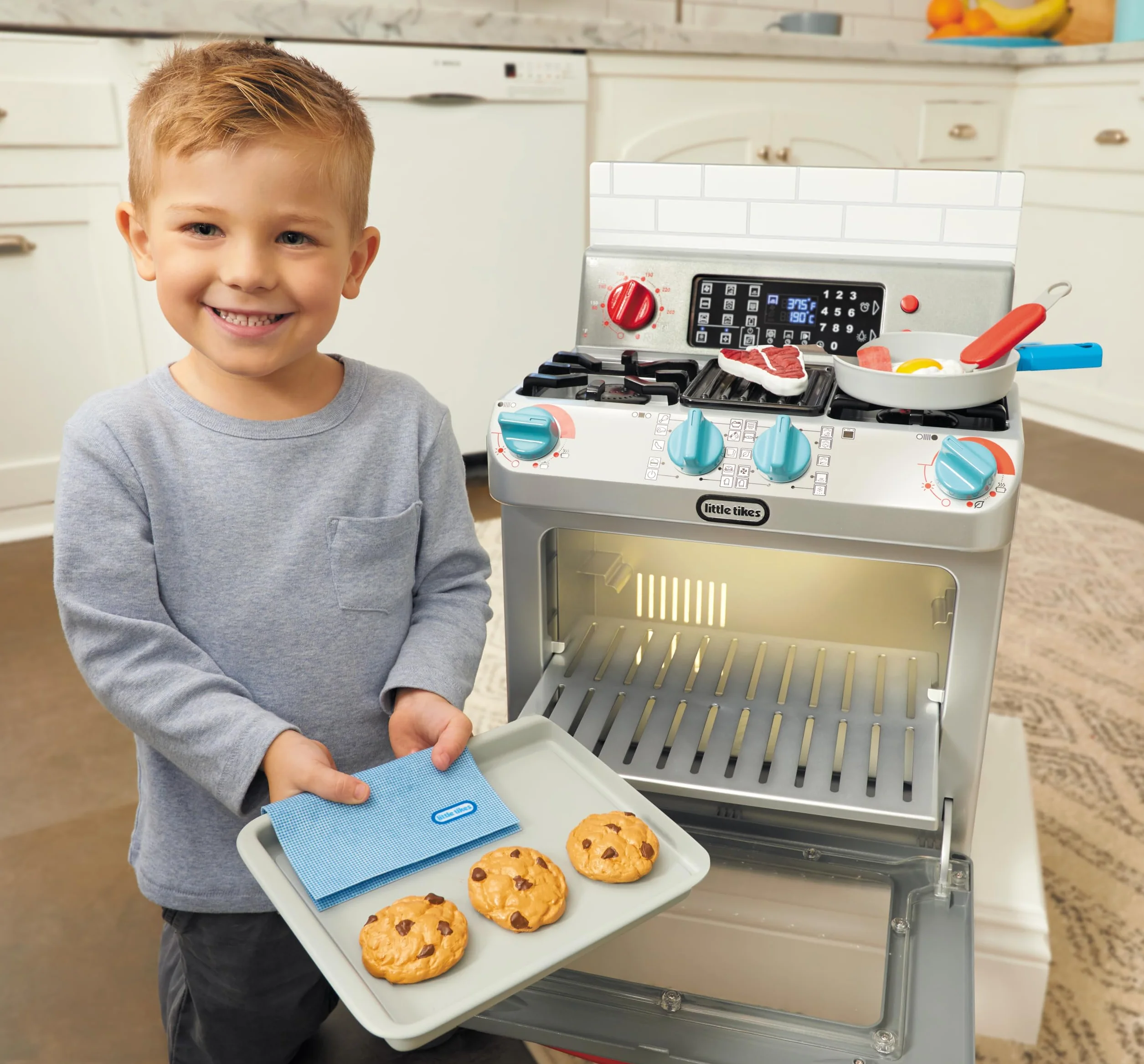 Little Tikes pierwszy piekarnik - interaktywny i realistyczny - ze światłem i dźwiękami - Idealny do zabawy dla dzieci
