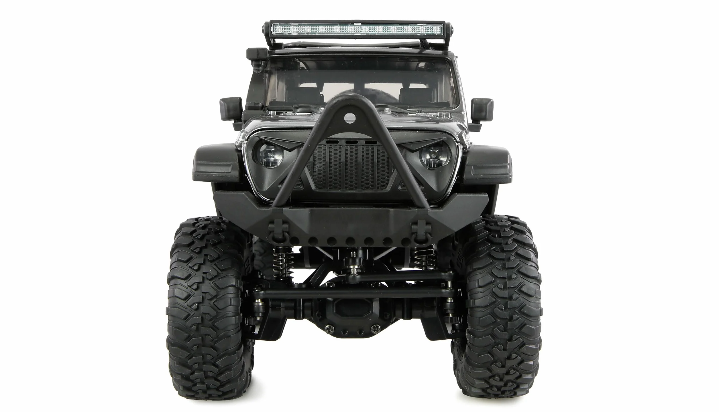 Amewi AMXRock Mini-Crosstrail Scale Crawler 4WD 1:16 RTR szary wraz z pilotem zdalnego sterowania, akumulatorem, kablem do ładowania