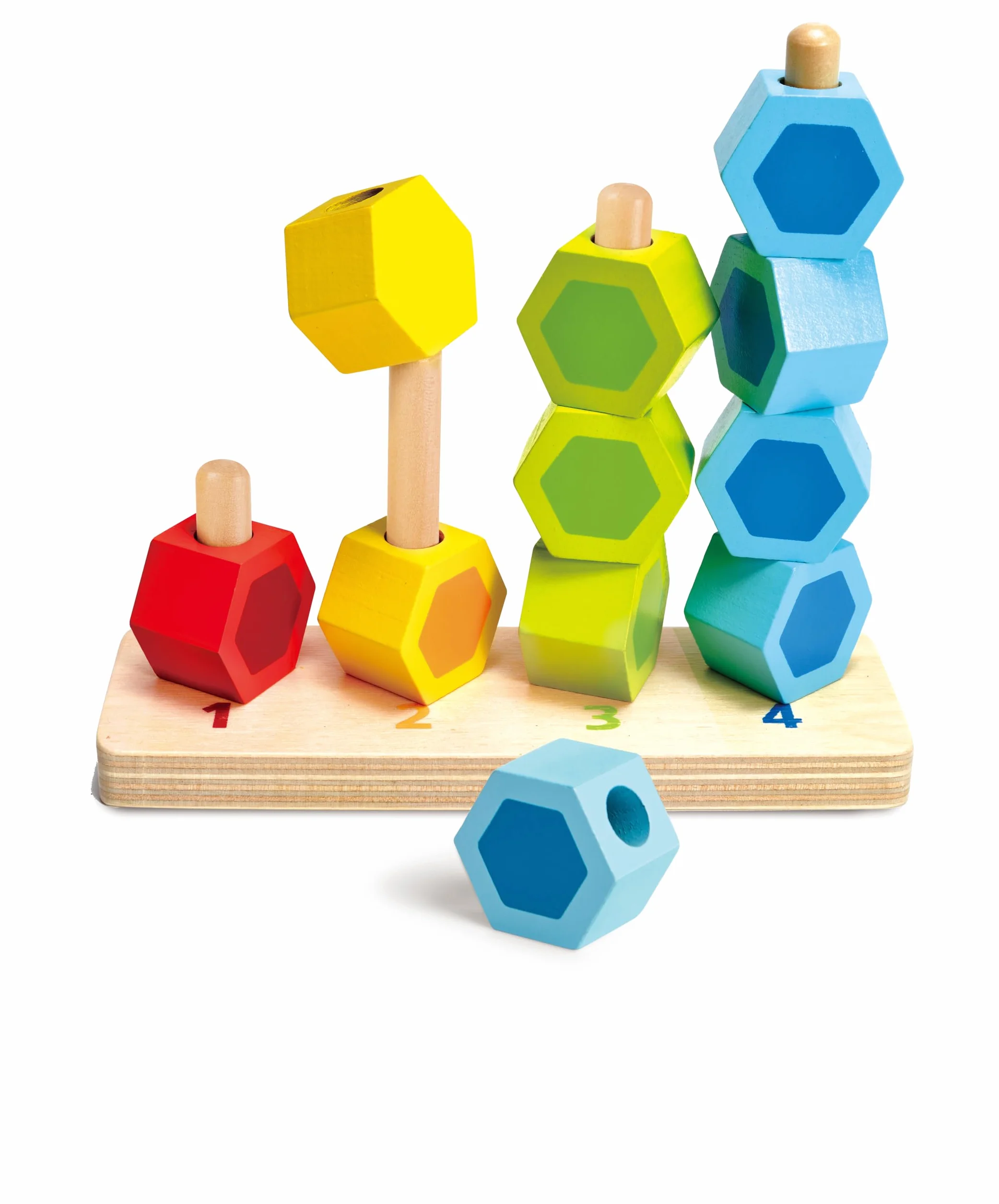 Hape E0504 Counting Stacker - Colourful Educational Wooden Toy