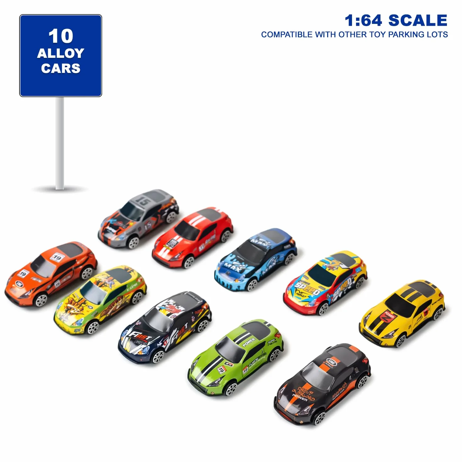 CELMAN Parking z 6 piętrami, z pościgiem, miejsce na pojazdy w skali 1:64, parking dla dzieci od 3, 4, 5, 6, 7, 8 lat, w zestawie metalowe samochody zabawkowe, winda