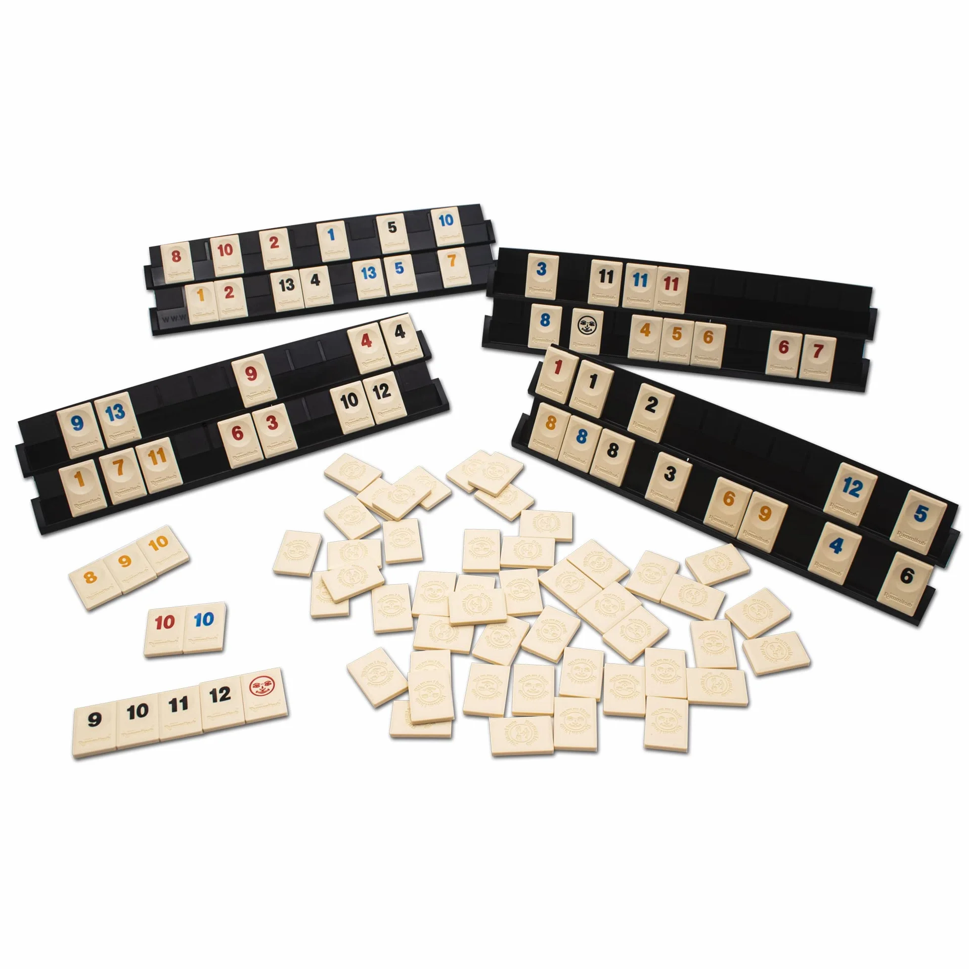 IDEAL, klasyczna gra Rummikub: łączy ludzi, rodzinne gry strategiczne, dla 2-4 graczy, wiek 7 +