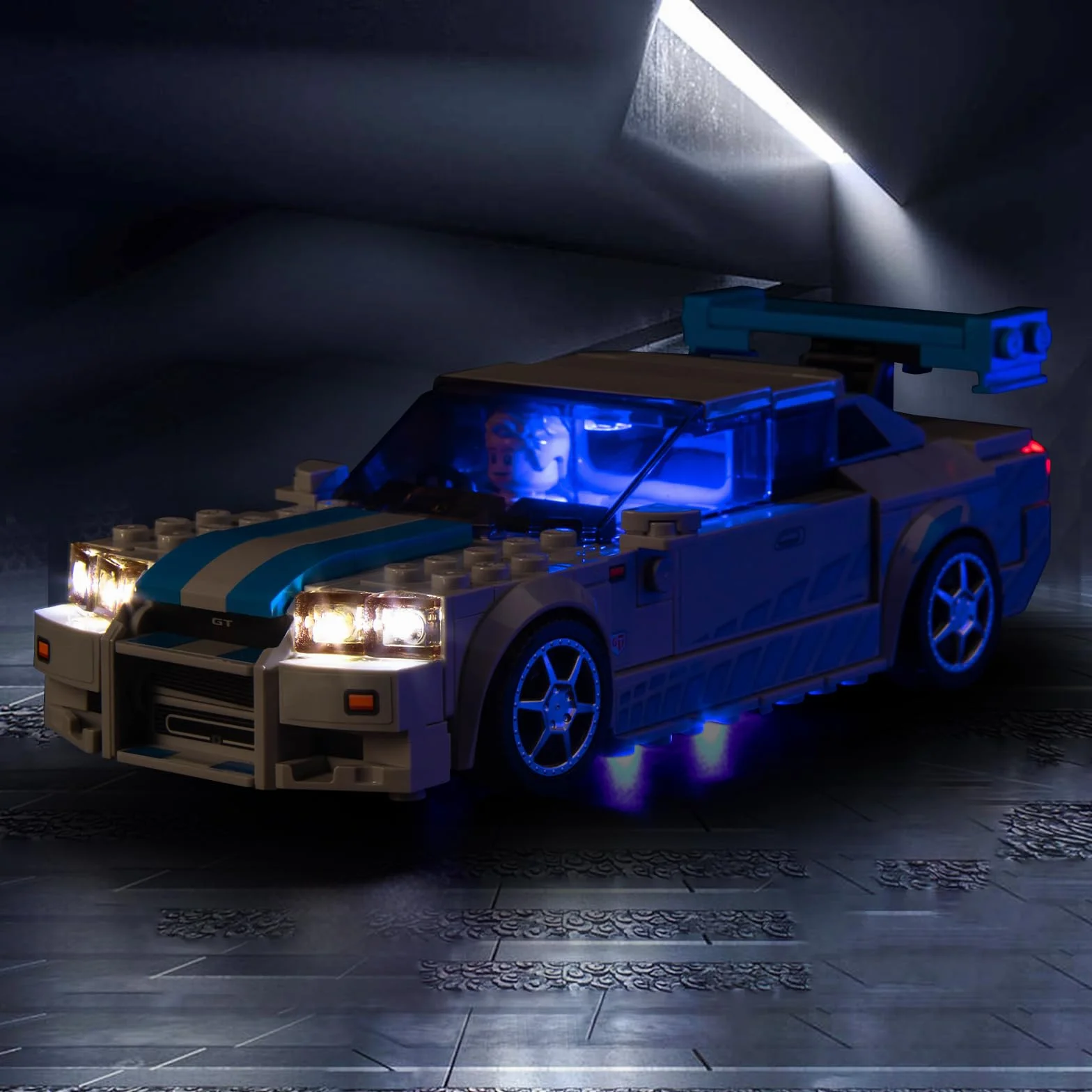 Zestaw oświetlenia LED kompatybilny z Lego 76917 Speed Champions Nissan Skyline GT-R