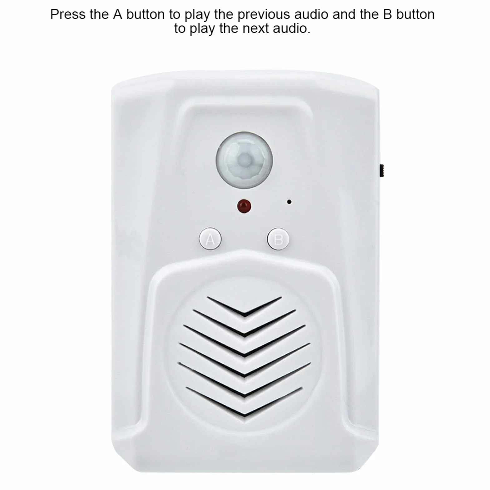 Czujnik ruchu z baterią USB, alarm, odtwarzacz audio Mp3, dzwonek indukcyjny na podczerwień, powitalny dzwonek indukcyjny, syrena, czujnik ruchu,