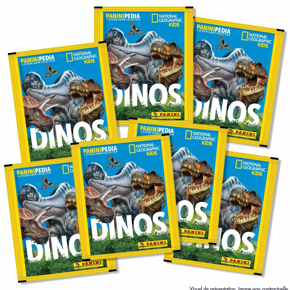 Panini DINOS NATIONAL GEOGRAPHIC KIDS PANINIPEDIA Pudełko z 36 kieszeniami