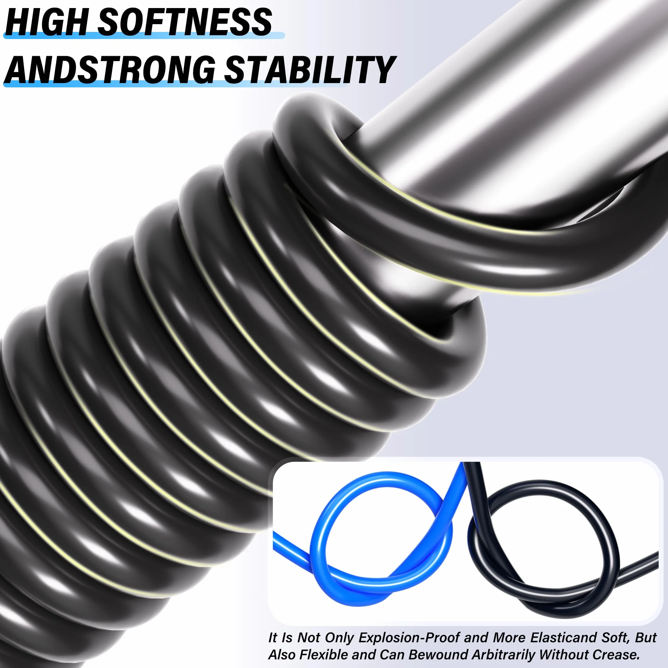 TAILONZ PNEUMATIC Czarny 10 mm OD 10 metrów PU Air Tubing Wąż Pu Air Hose do przewodów powietrznych lub rur transferowych płynu