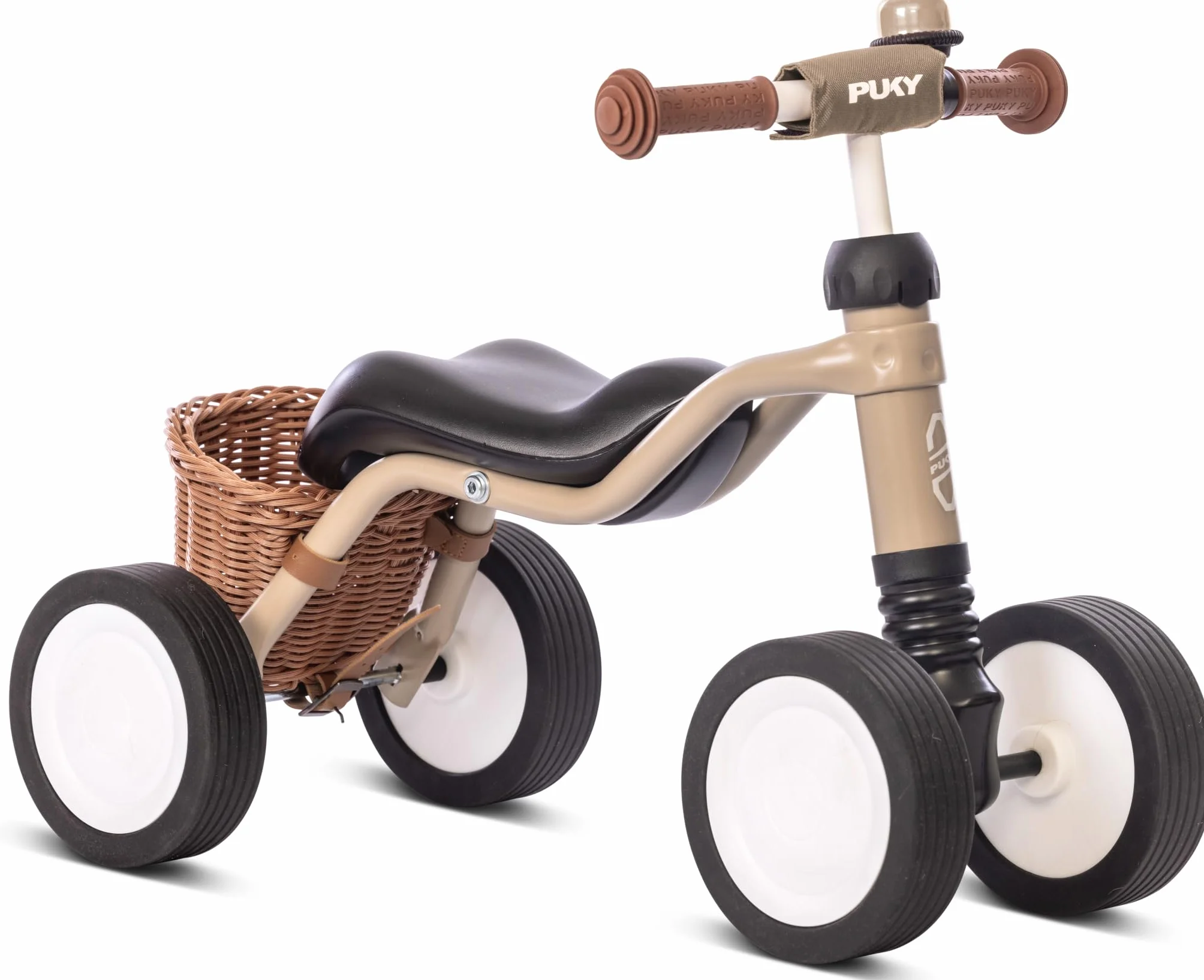 Puky WUTSCH Bundle bezpieczny rower biegowy dla małych dzieci od 1,5 roku życia | pojazd ślizgowy z koszem | oś wahadłowa zapobiega przechyleniu | z uchwytami na kierownicę | ciche koła pływające |