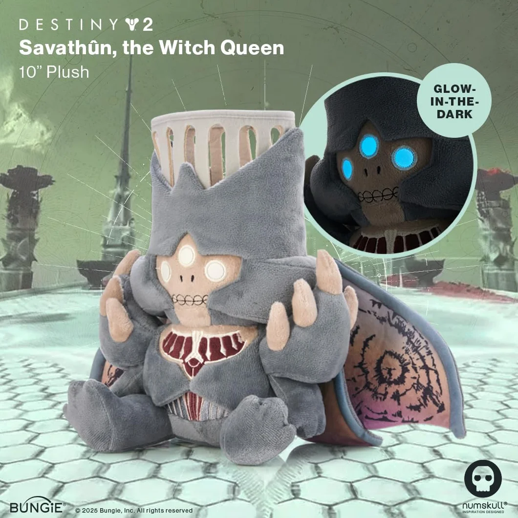 numskull Official Destiny 2 Savathûn Plush - Królowa Czarownic Pluszowa zabawka - Destiny 2 Gra Merchandise, Witch Queen