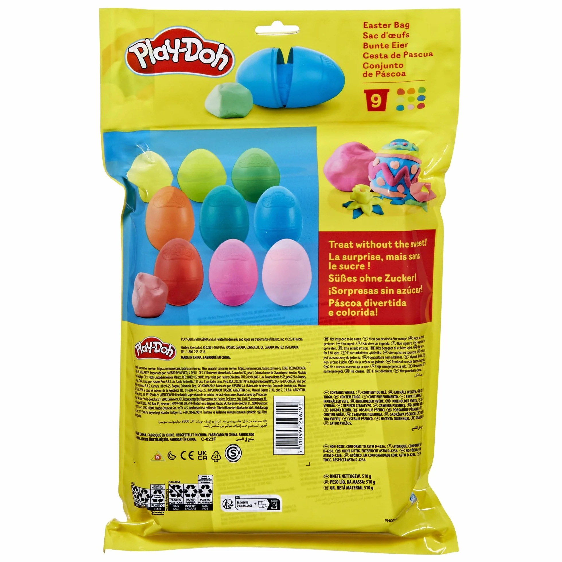 Worek wielkanocny z 9 jajkami Play-Doh