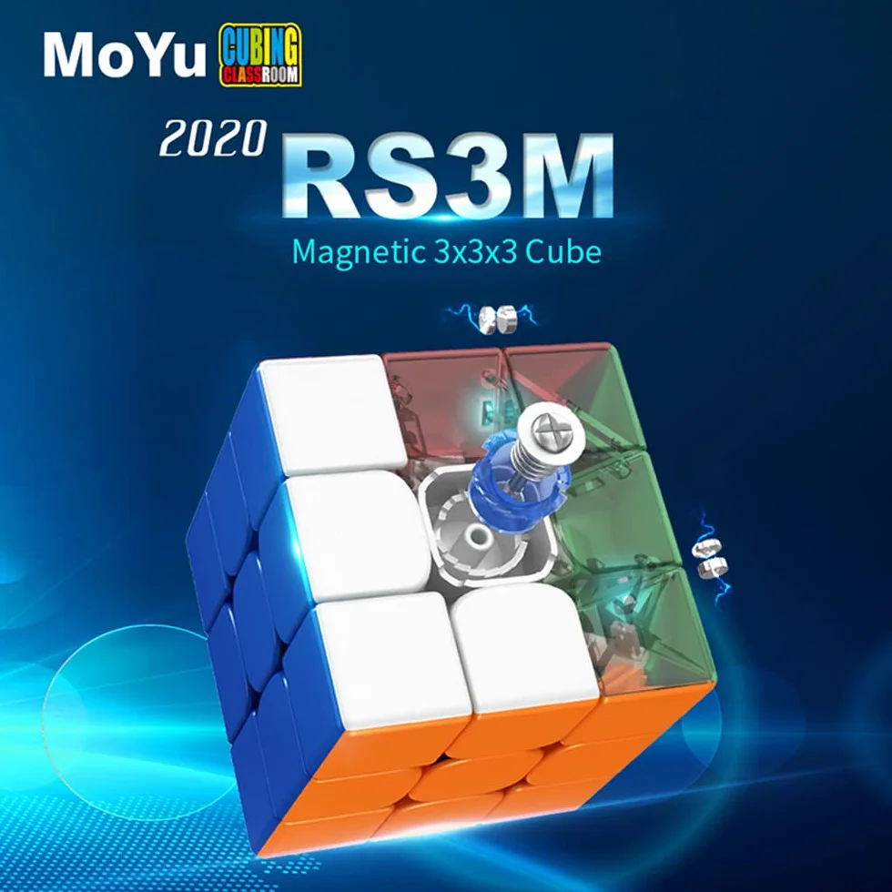 MOYHU RS3M Speed Cube 3x3 siła magnetyczna,Profesjonalna płynność i wysoka tolerancja na uszkodzenia,Świetne na trening wyścigowy i prezenty urodzinowe