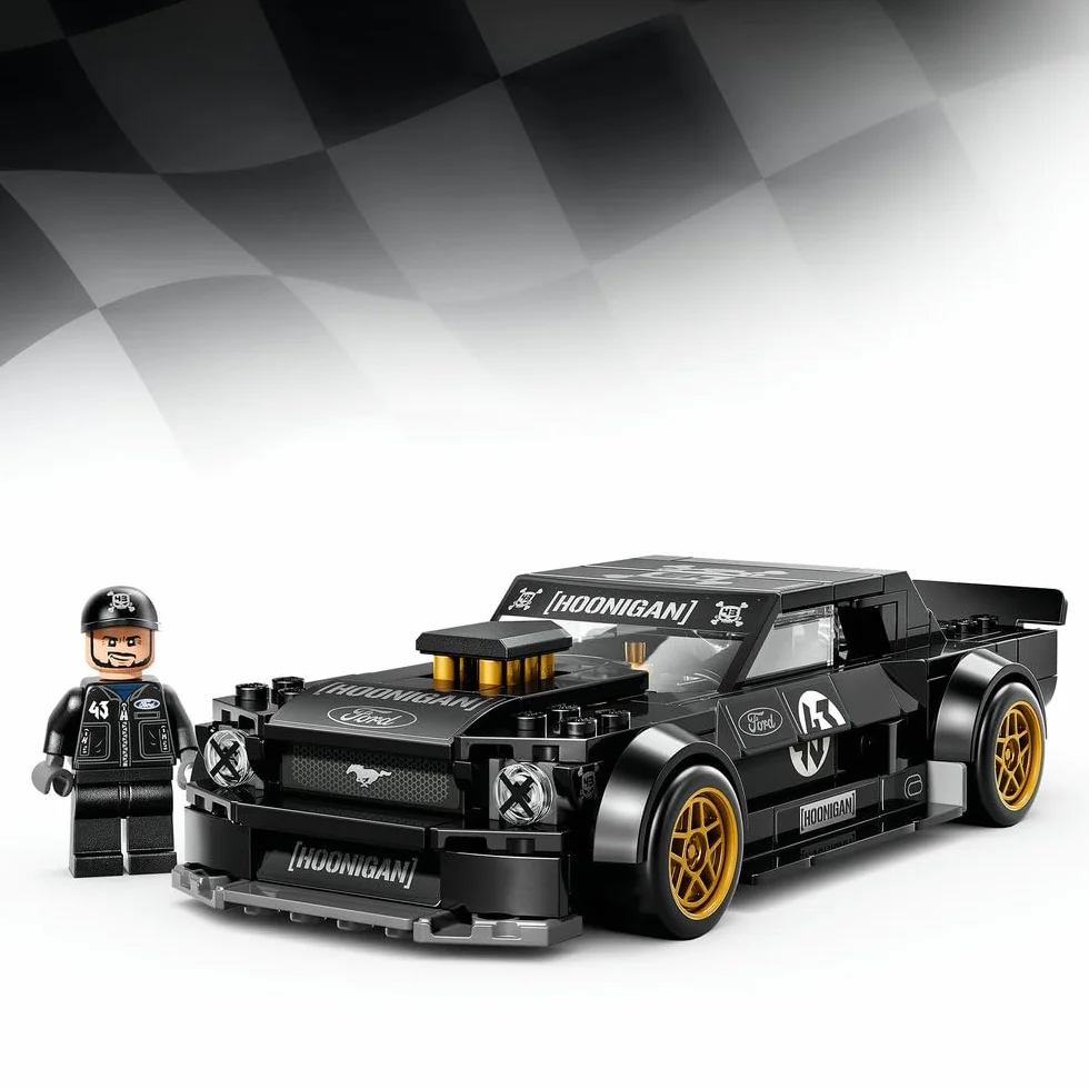 LEGO Speed Champions 65 Ford Mustang Hoonicorn V1 Kena Blocka, zabawka konstrukcyjna dla chłopca lub dziewczynki, zestaw z samochodem wyścigowym dla dzieci, pomysł na prezent dla 9-latka 77262