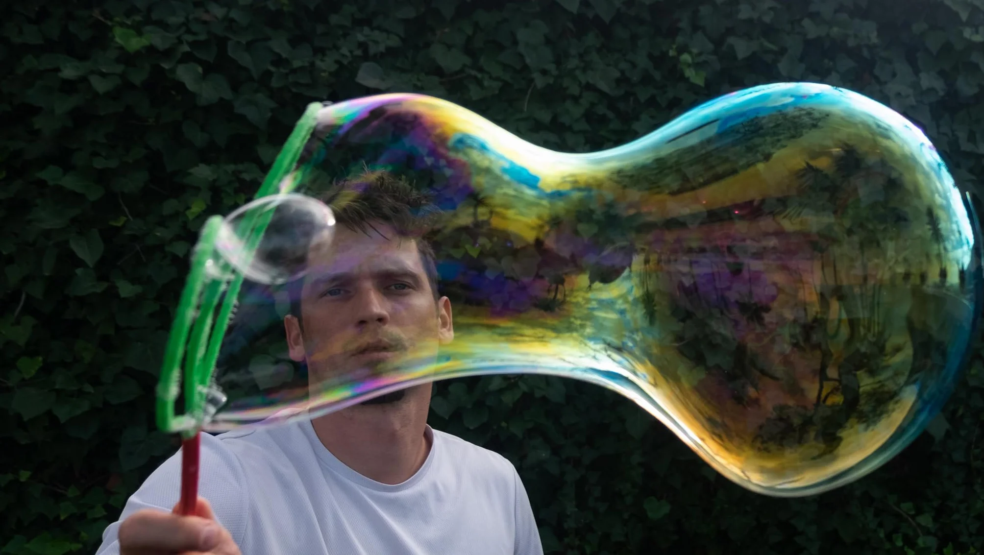 Bubble Brothers Zestaw baniek mydlanych, 5 sztuk, pałeczki do baniek mydlanych i płyn do baniek mydlanych, 5 l, roztwór do baniek mydlanych, stabilne bańki mydlane, butelka do