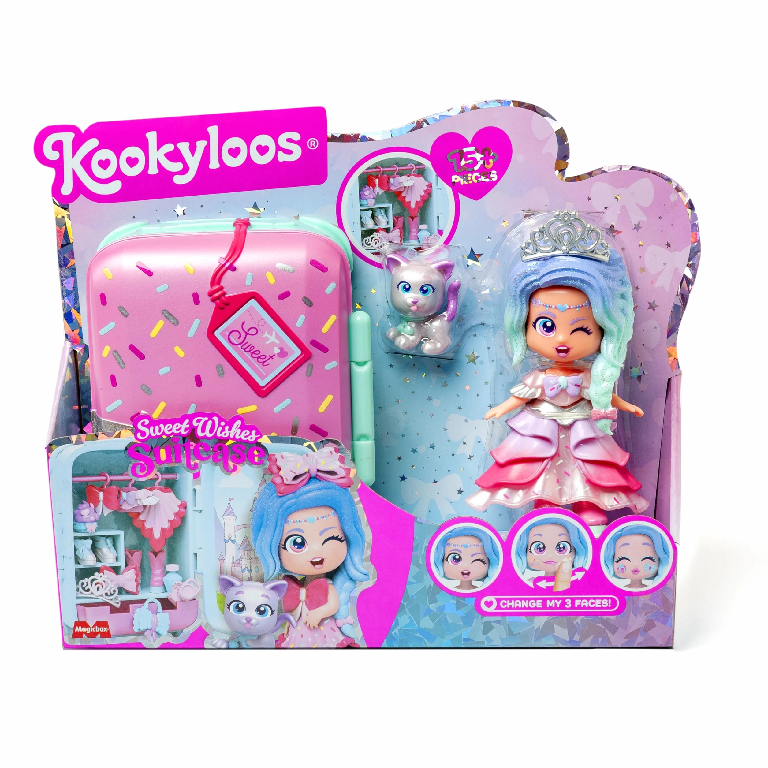 KOOKYLOOS zestaw laleczka z walizką i akcesoriami Sweet Wishes