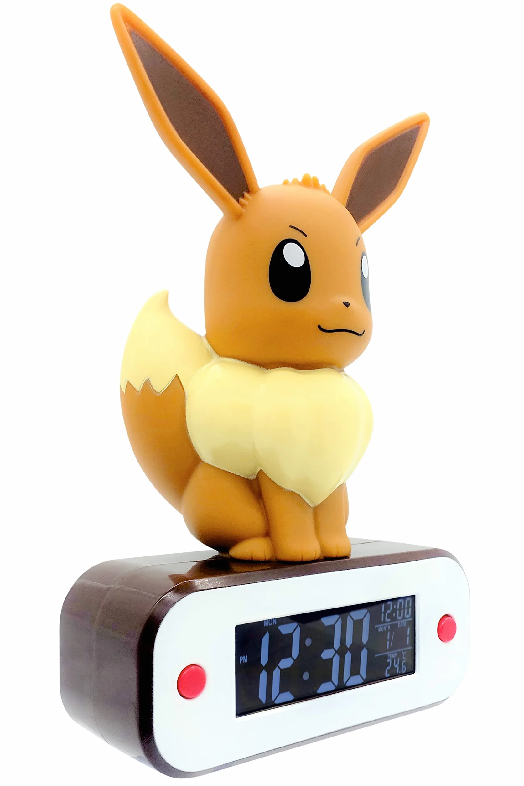 Teknofun Eevee Reloj Despertador Lampara Led Pokemon