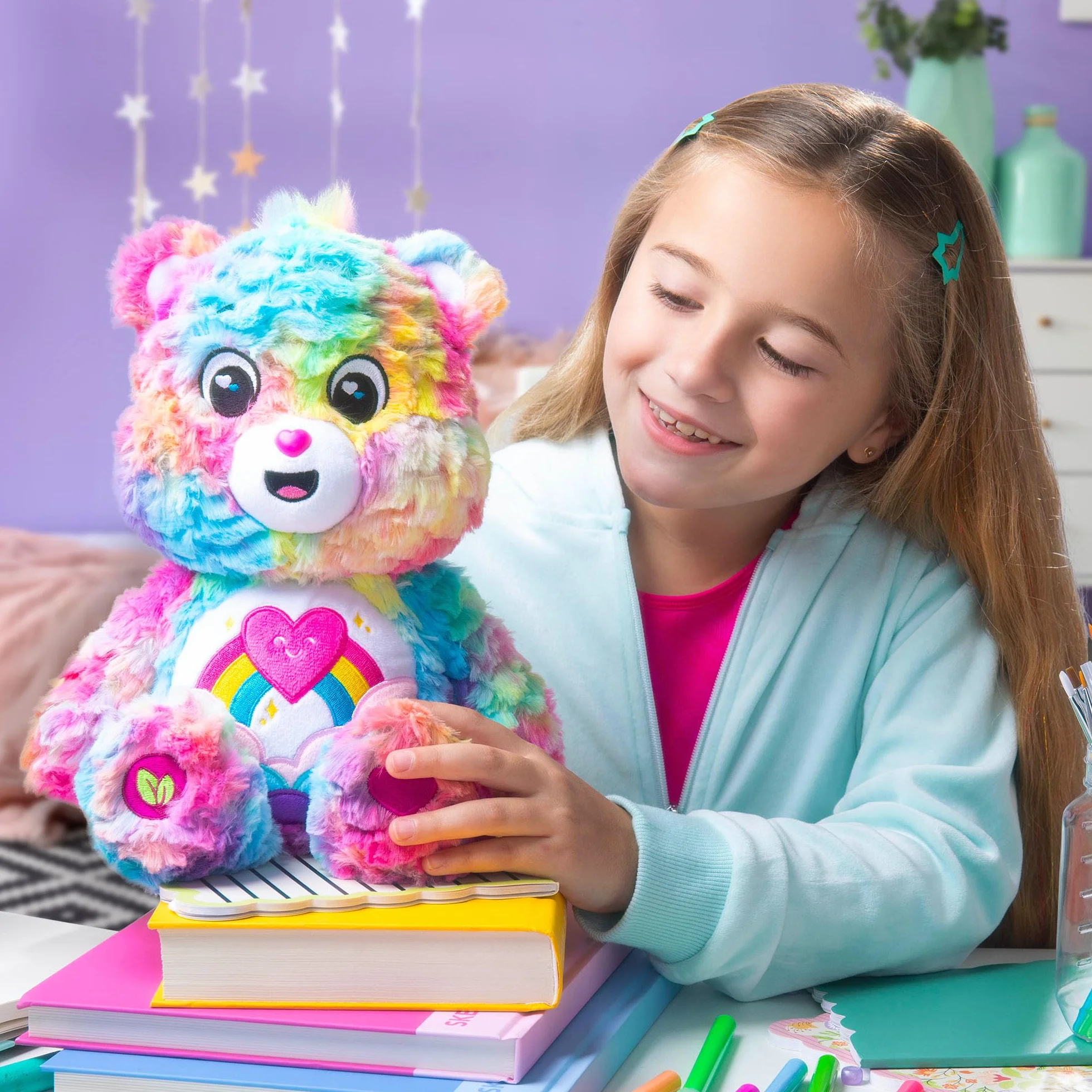 Care Bears 35cm Cozy Collection - Caring Colours Bear