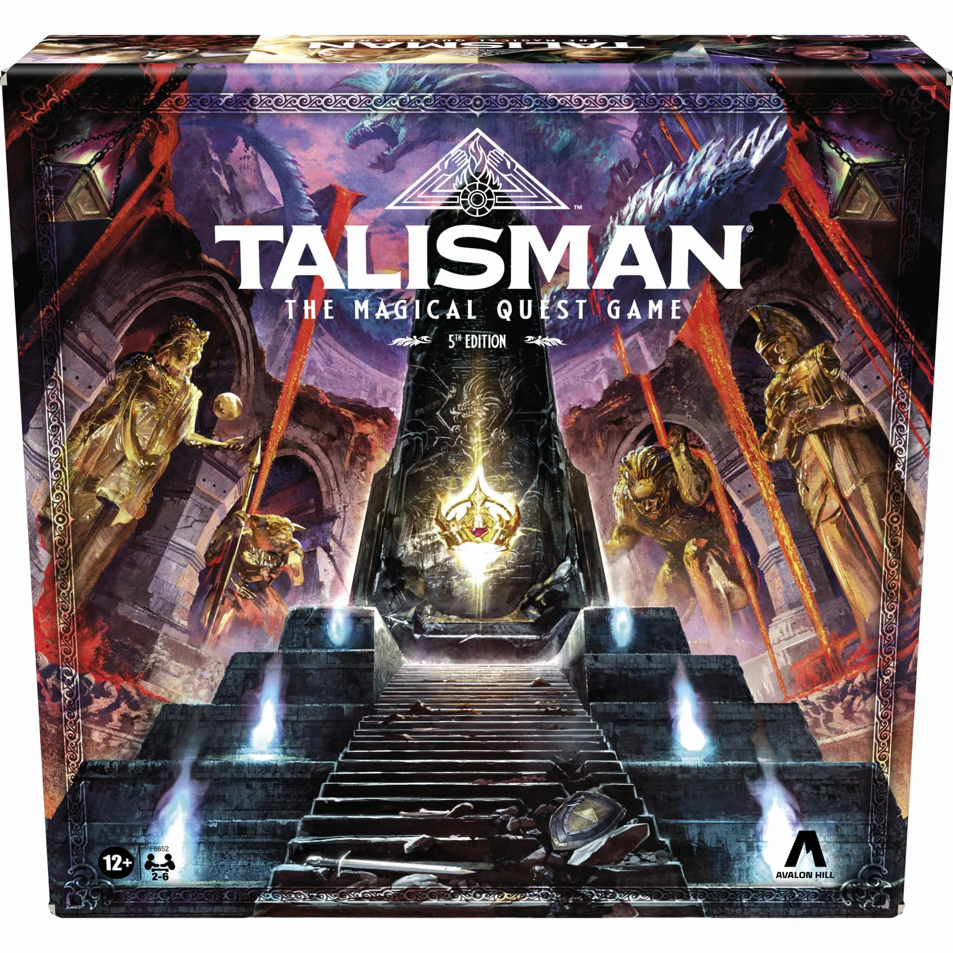 Avalon Hill Talisman: The Magical Quest Board Game, 5. edycja | Fantasy Tabletop Adventure Games | Od 12 lat i więcej | 2 do 6 graczy | Gry strategiczne RPG