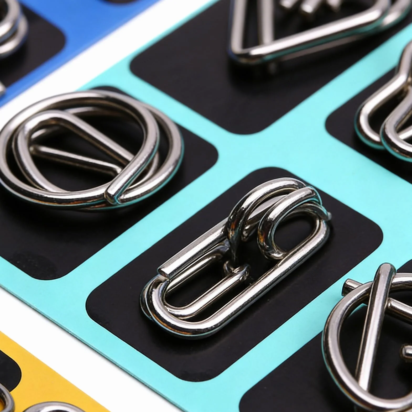 Metal Puzzle,Zabawne Łamigłówki Edukacyjne Zabawki | Pierścieniowa Antystresowa Gra Puzzle Dla Młodzieży - Wyzwanie Dla Nastolatków Rodziny Dziewczynek Dom Szkoła Podróż