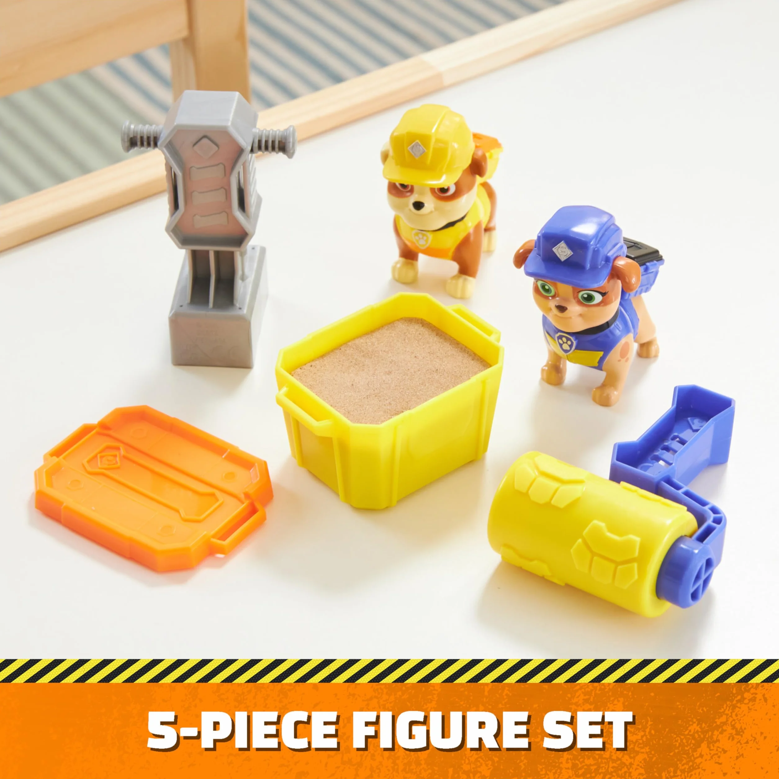 Ruben & Company - PAKIET 2 FIGURINES RUBEN & MIX + AKCESORIA - Figurka kolekcjonerska - Figurka Pat Patrol i Magiczny Piasek Kinetic Sand - Zabawka Pat Patrol - Zabawka dla dzieci od 3 lat