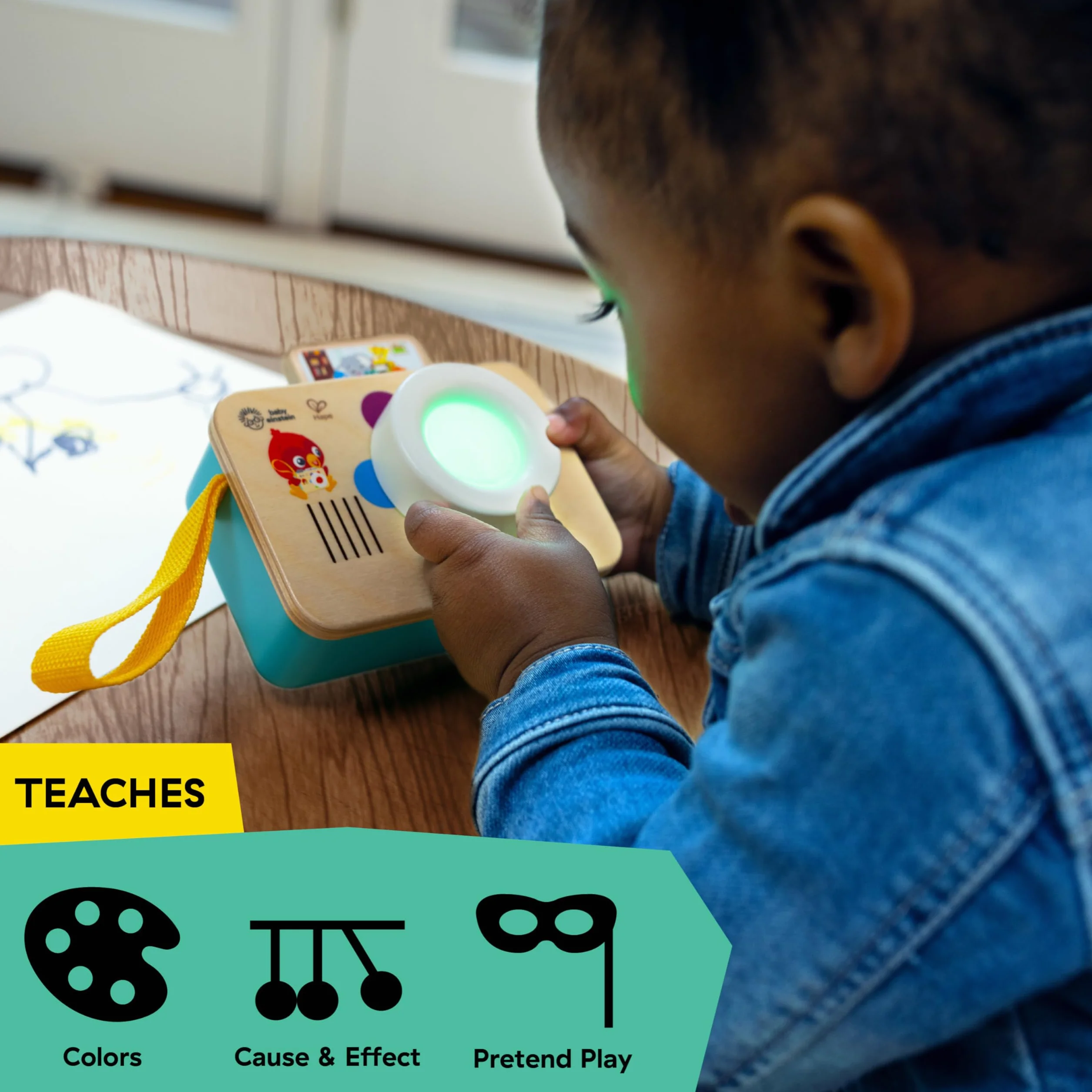 Baby Einstein + Hape, obiektyw do nauki aparatu do gier imitacyjnych, przez 6 miesięcy i więcej