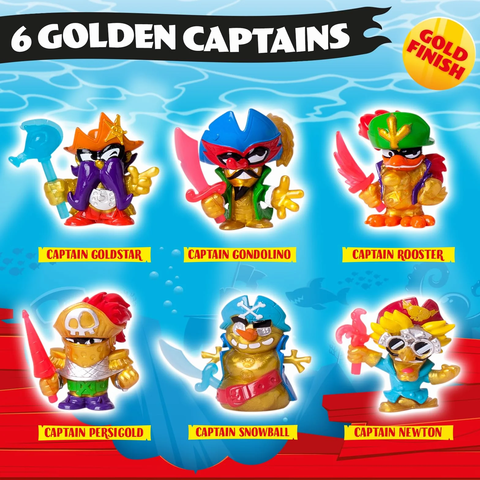 PIRATIX Seria Shark Treasure One Pack 24szt.– Pudełko zawiera 24 saszetki z kolekcjonerskimi figurkami piratów z serii Shark Treasure. Każda saszetka zawiera 1 figurkę Piratix i 1 akcesorium.