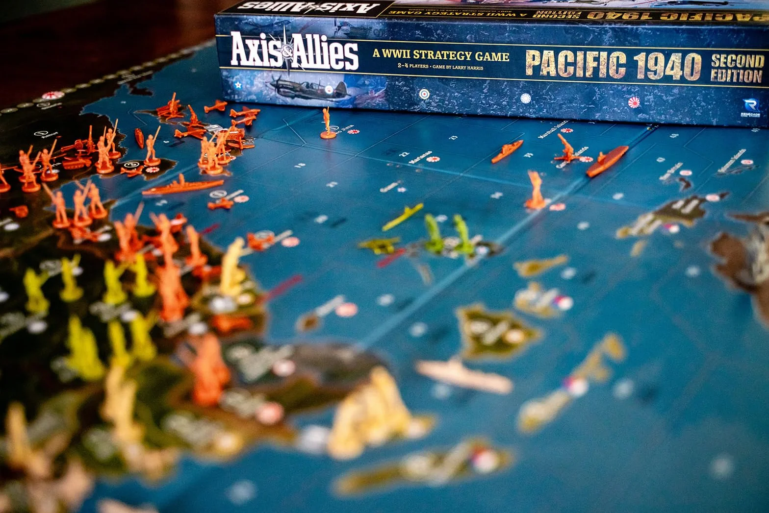 Renegade Game Studios Axis & Allies: 1940 Pacific Second Edition War Miniatures Strategy Board Game, Renegade, Age 12+, 2-4 Players, 6Hr