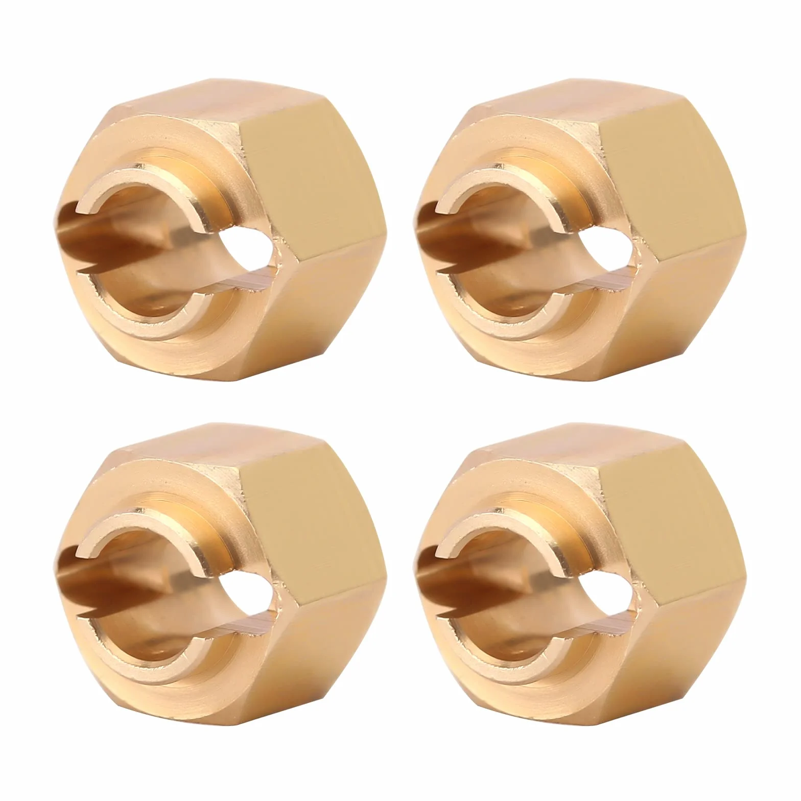 INJORA Mosiężna piasta sześciokątna koła 5 mm (+1 mm) adapter przedłużający do samochodu gąsienicowego 1/18 RC TRX4M części zamienne