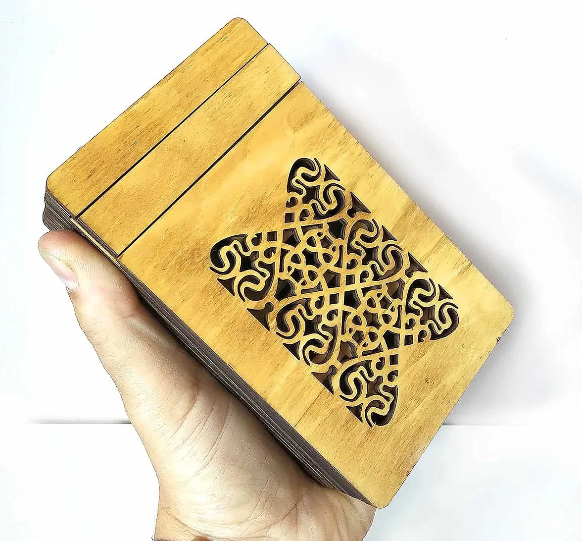 Logica Gry Art. Skrzynia Medyceuszy - Drewniane puzzle - Tajne Pudełko - Niesamowity poziom trudności 5/6 - Kolekcja Leonardo da Vinci