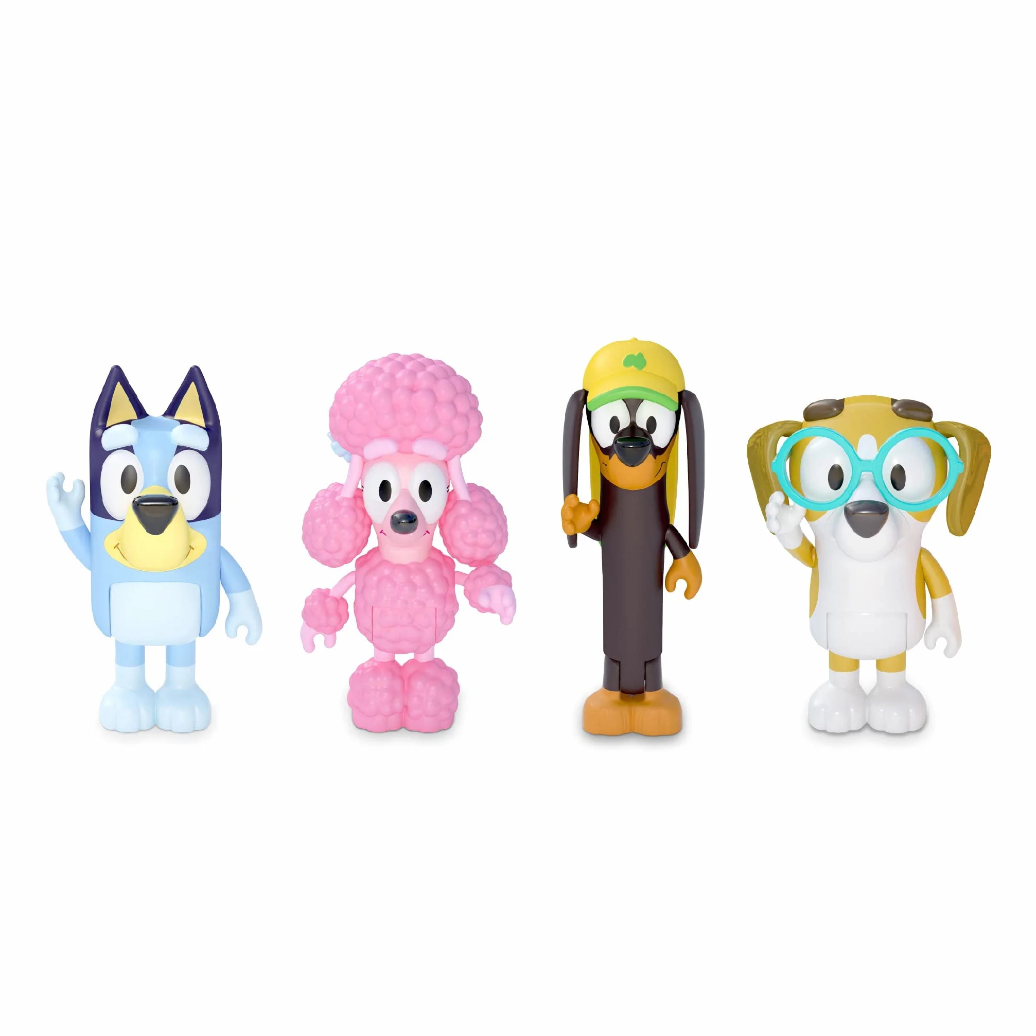 BlueY Giochi Preziosi Friends Pack, zestaw 4 przegubowych postaci i Friends Snickers, Honey i Coco, jak w telewizji, dla dzieci od 3 lat, BLY01200, wielokolorowy