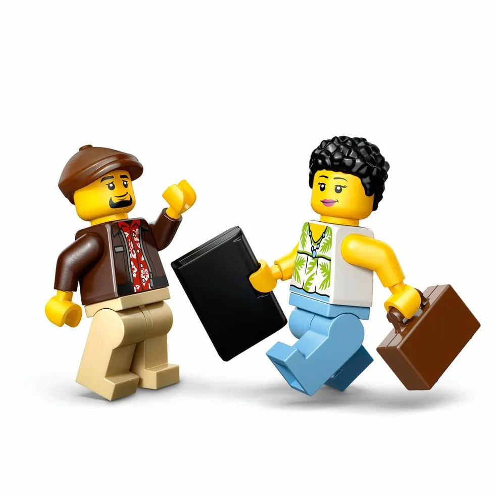 LEGO City Żółta taksówka, samochód do zbudowania i dwie minifigurki, zabawka dla dziecka, pomysł na prezent dla 5-latka, na urodziny dla chłopca i upominek dla dziewczynki, ozdoba na biurko 60487