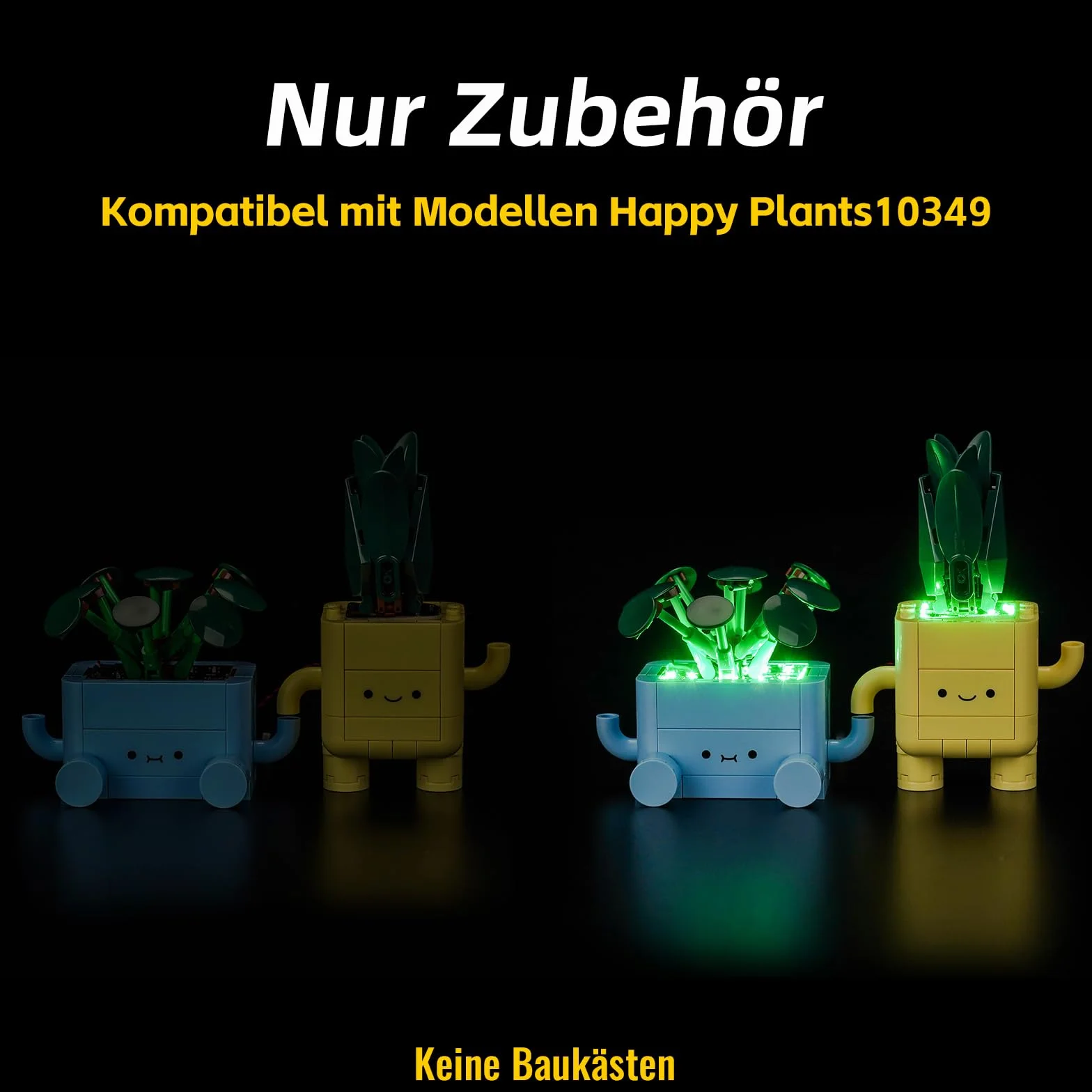 Zestaw oświetleniowy kompatybilny z Lego 10349 Happy Plants Botanical Collection Set (nie jest to model), zestaw oświetleniowy LED kompatybilny z Happy Plants 10349, kreatywne zabawki