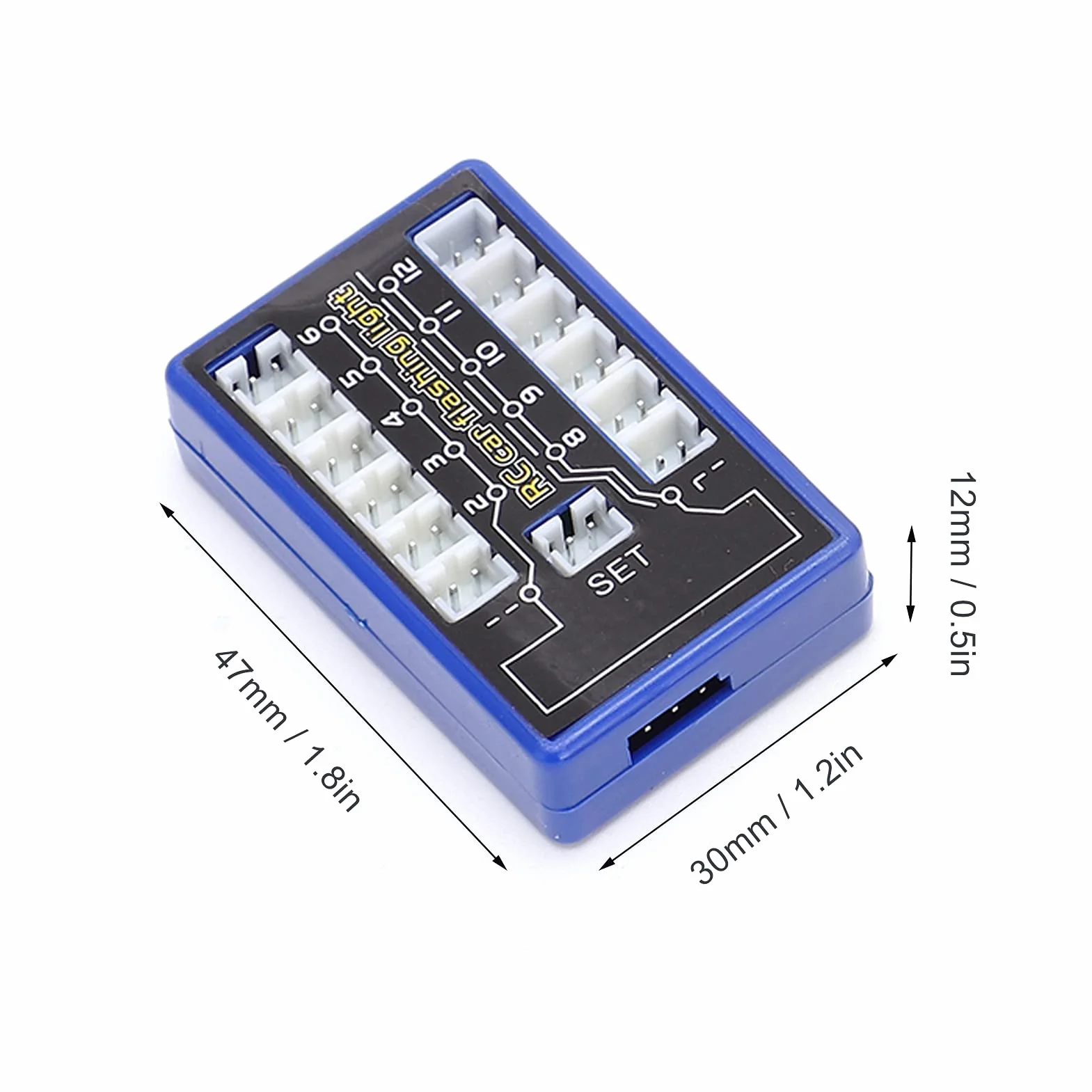 RC Car Flashing Light System, 12 LED Highlight Flashing Light System 4 Tryby Oświetlenia dla RC Cars 4.8-6V DC dla 1/8 1/10 1/12 RC Cars