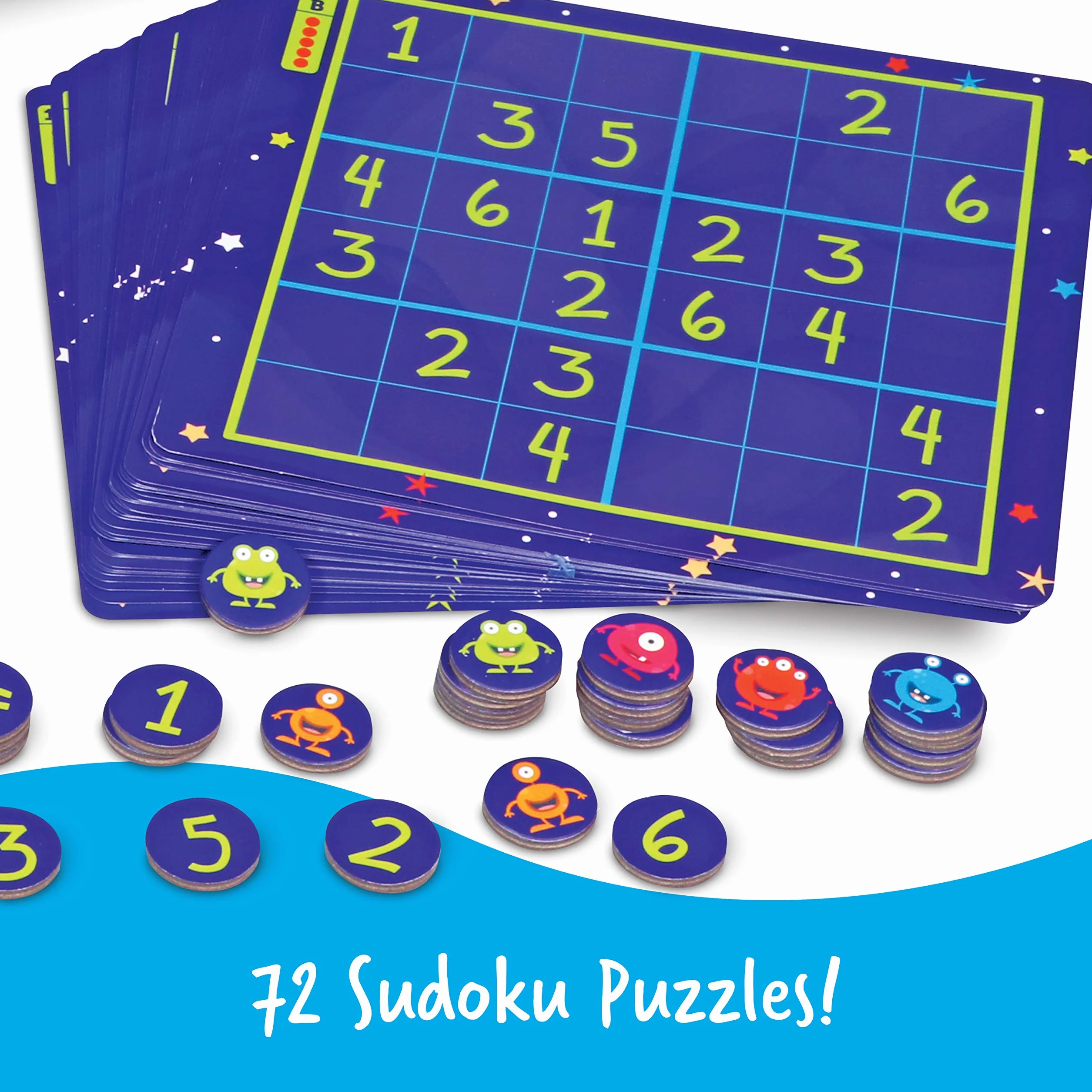Learning Resources Magnetyczny Przestrzen Sudoku Puzzle Gra 73-Kawałek Zestaw