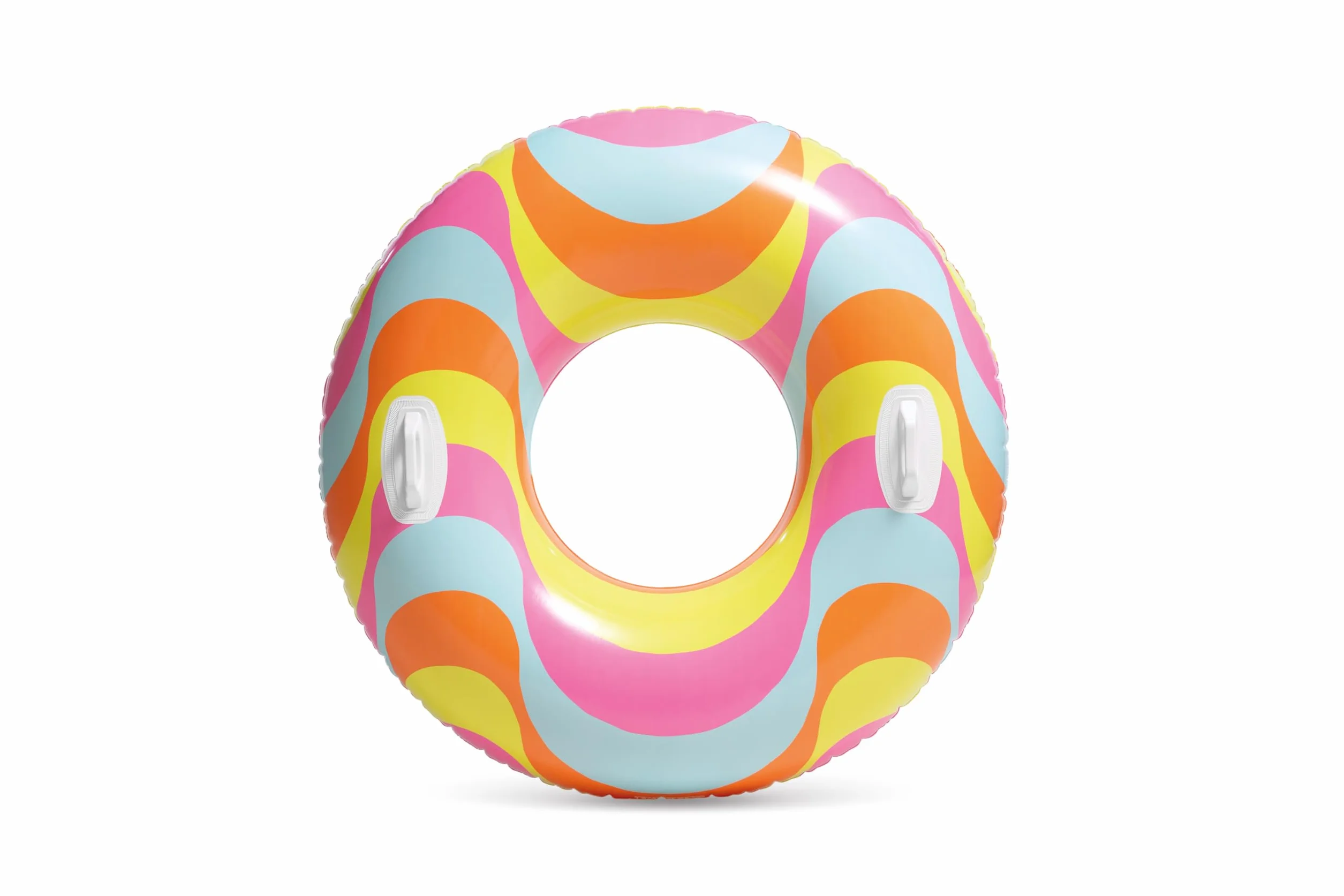 Intex 56269NP - Ciambella Gonfiabile Mare Timeless con Maniglie, Vinile, Multicolore, 91 cm