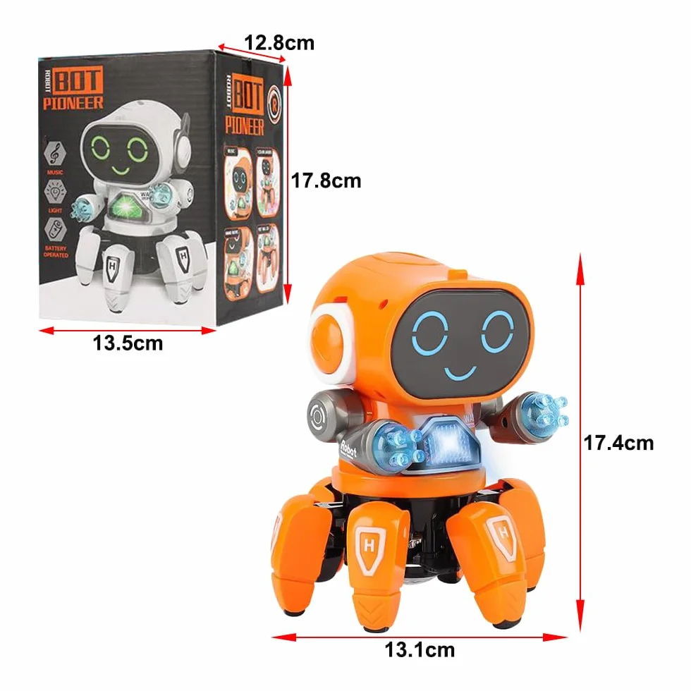 Robot zabawka dla dzieci, robot towarzyszący z kolorową projekcją światła, tańcem, śpiewem i chodzeniem, dla dzieci w wieku 4-12 lat, jako prezent urodzinowy