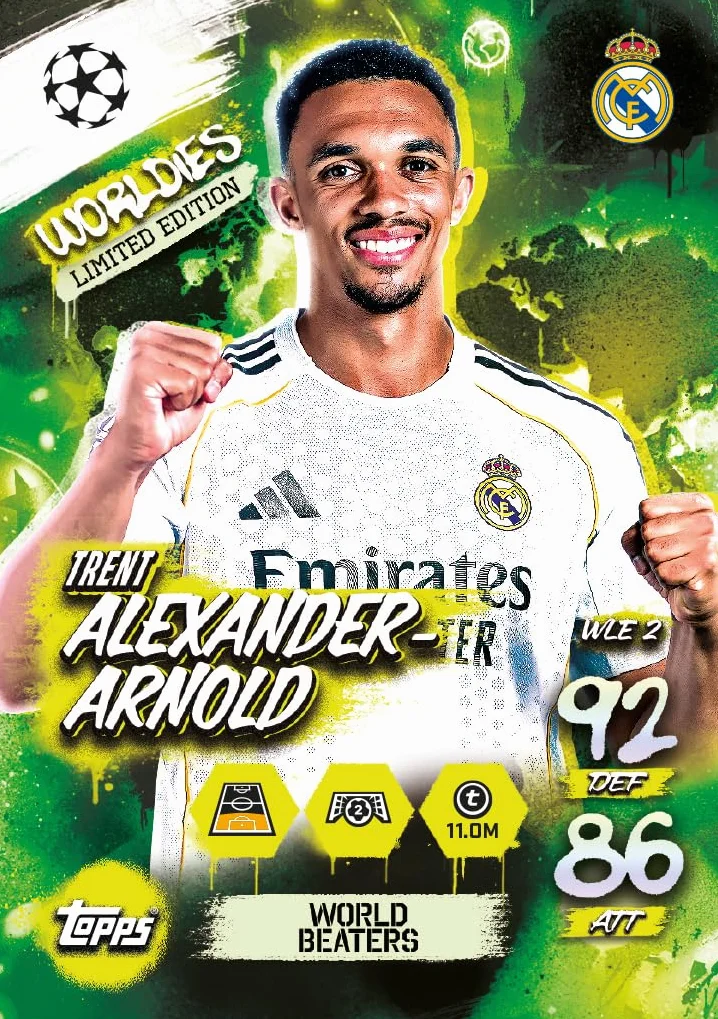 Mini Can Match Attax Ucl 25-26 Cards