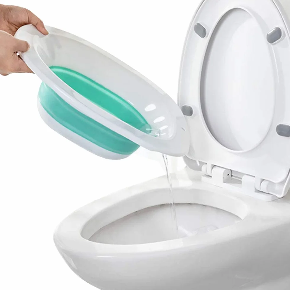 Bidet, miska bidetowa, składana miska bidetowa, wanna do kąpieli siedzącej, kąpiele siedzące, kąpiel siedząca, wkładka bidetowa, wkładka toaletowa (zielona)