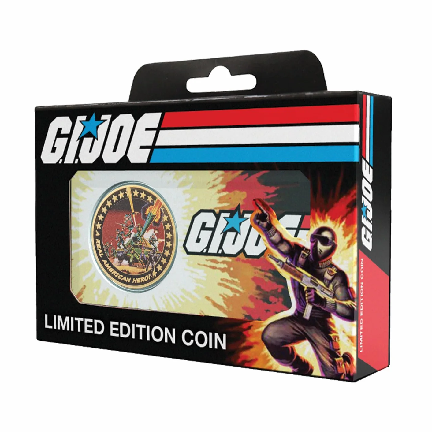 FaNaTtik G.I. Joe 60. rocznica 24k złocona edycja limitowana moneta w pudełku kolekcjonerskim – Prawdziwy Amerykański Bohater - Oficjalnie licencjonowany produkt