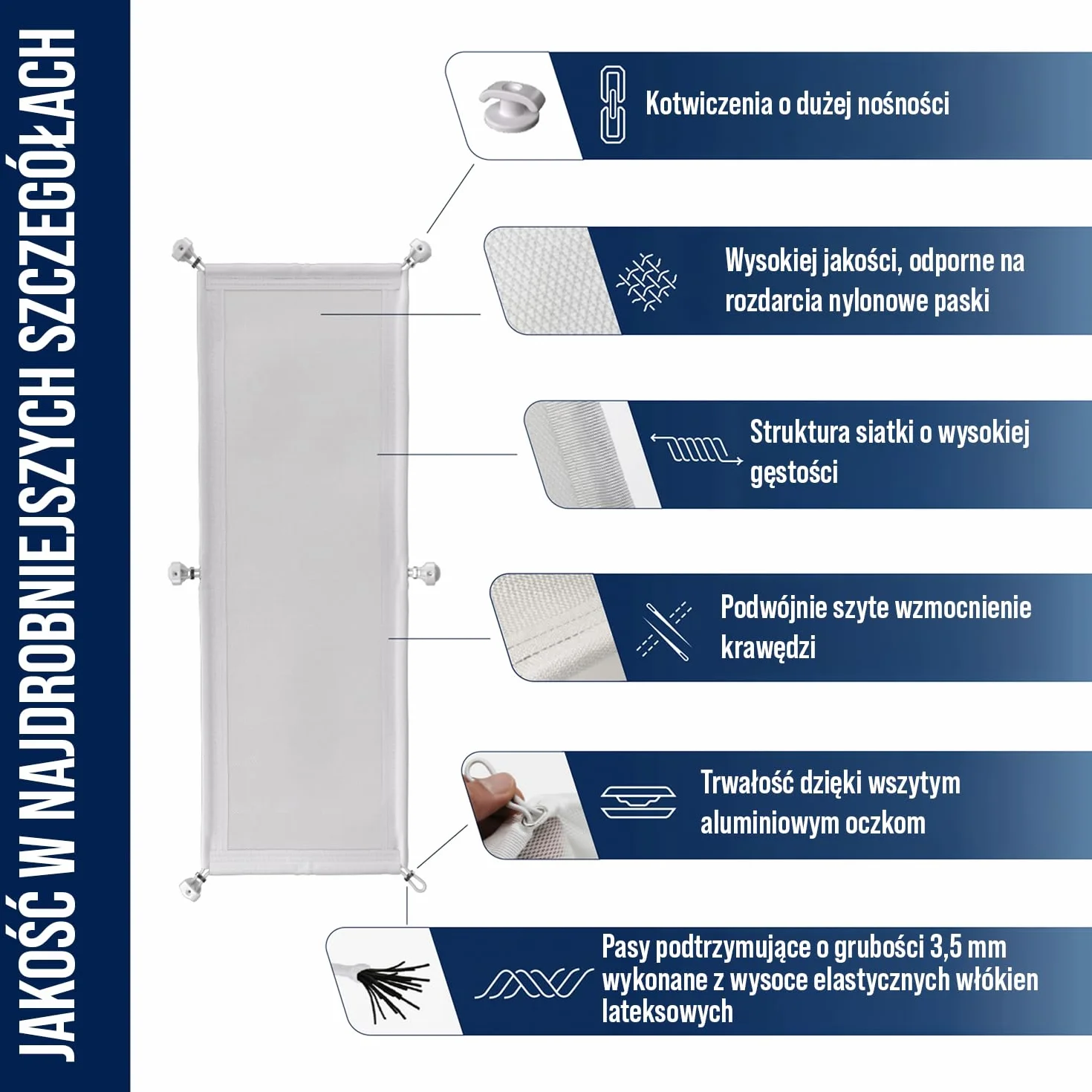 Korytko kablowe pod biurko - elastyczne zarządzanie kablami pod biurkiem białe - wreszcie porządek na biurku - siatka kablowa biała do zarządzania kablami pod biurkiem - Ultimate Setup
