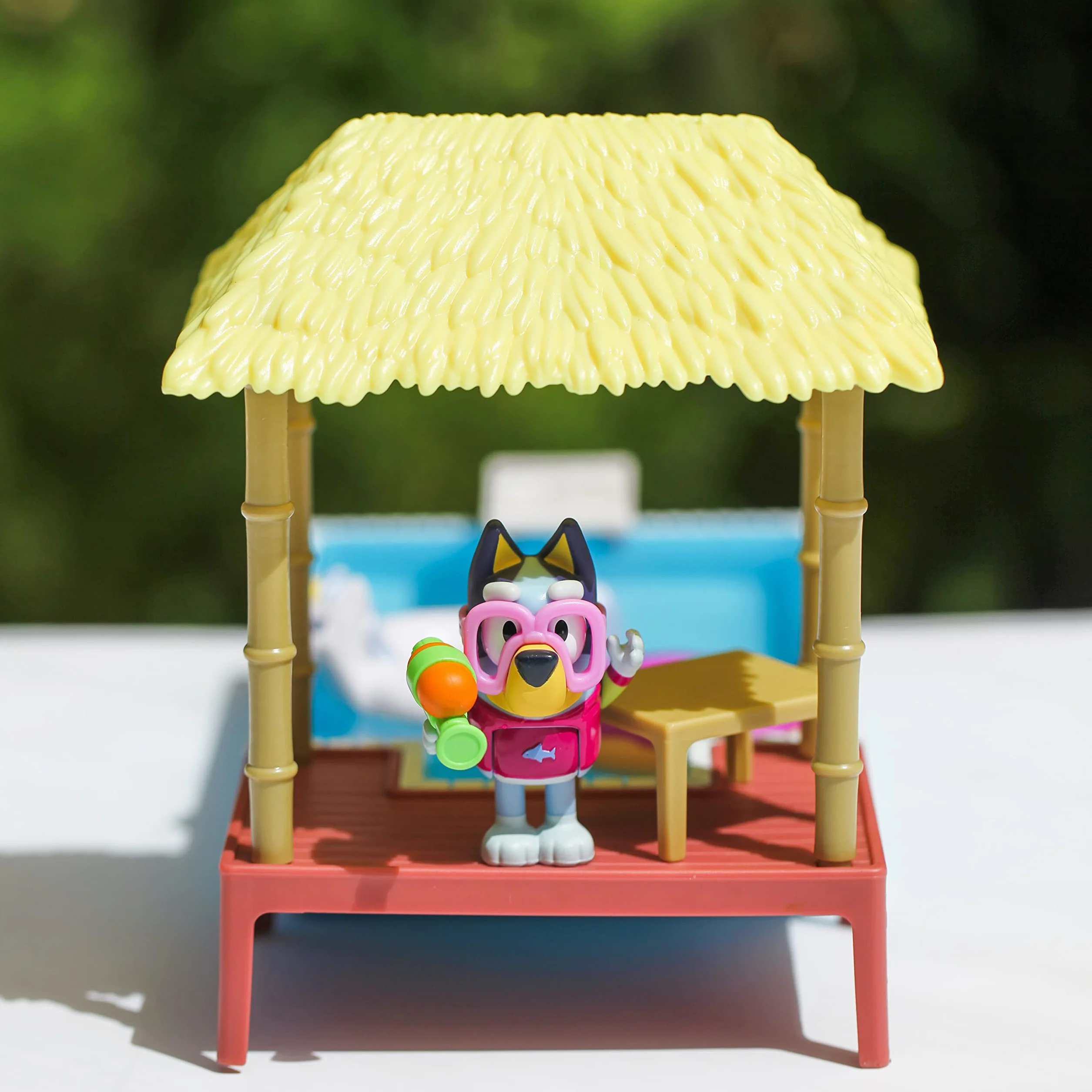 Bluey Pool Time Fun Playset with Diving Board and Deck