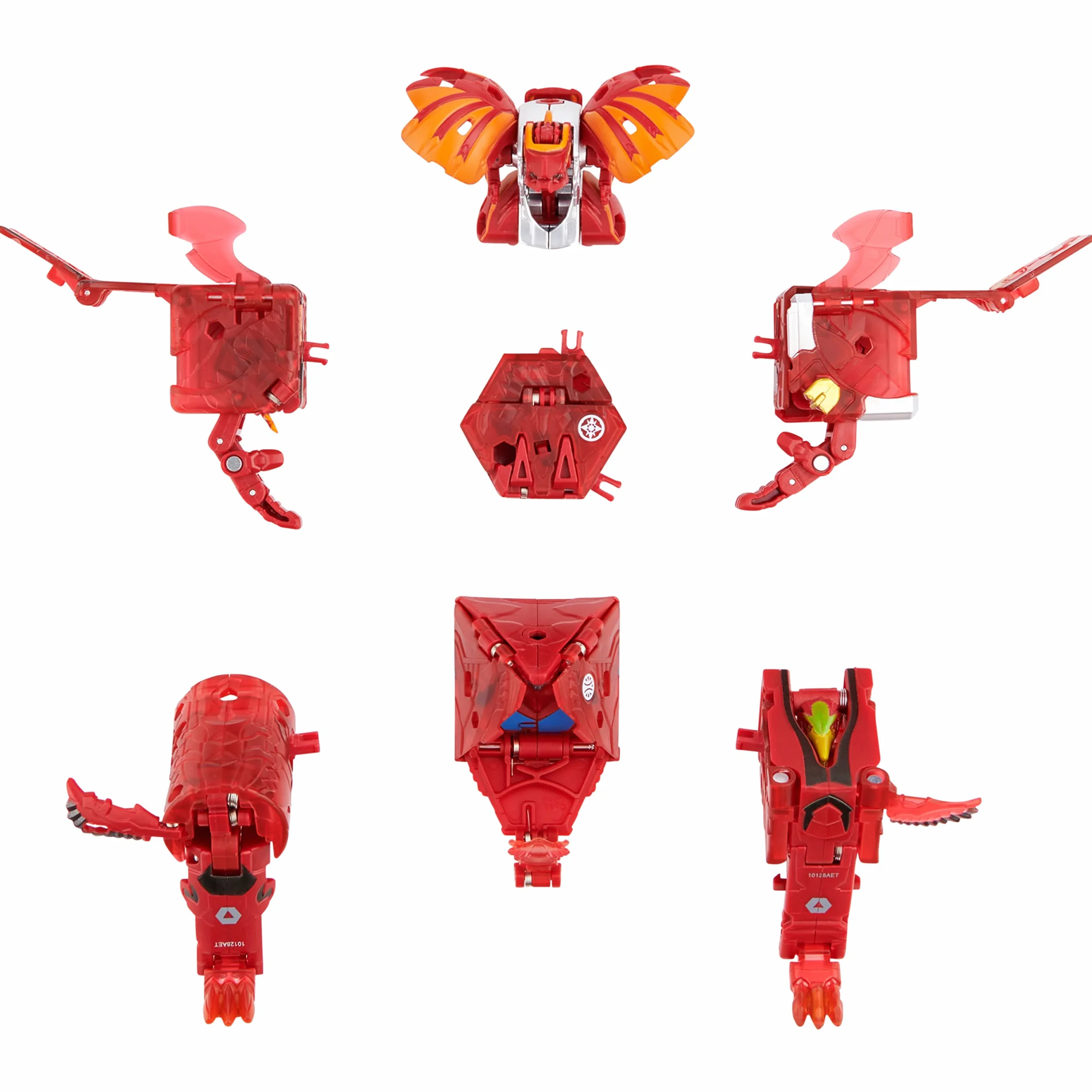 BAKUGAN Geoforge Dragonoid, figurka kolekcjonerska z 6 geoganami i 1 ekskluzywnym metalowym smokiem Bakugan