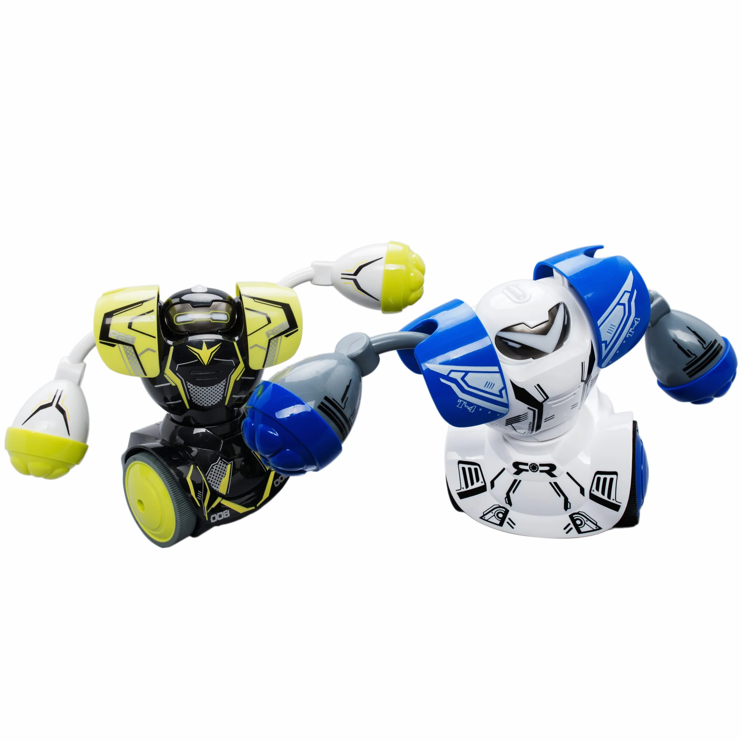 YCOO Zestaw 2 robotów Kombat Boxeur Pilot zdalnego sterowania 14 cm, Naprzód i uderz przeciwnika, Zabawka z efektami dźwiękowymi i świetlnymi, Od 5 lat
